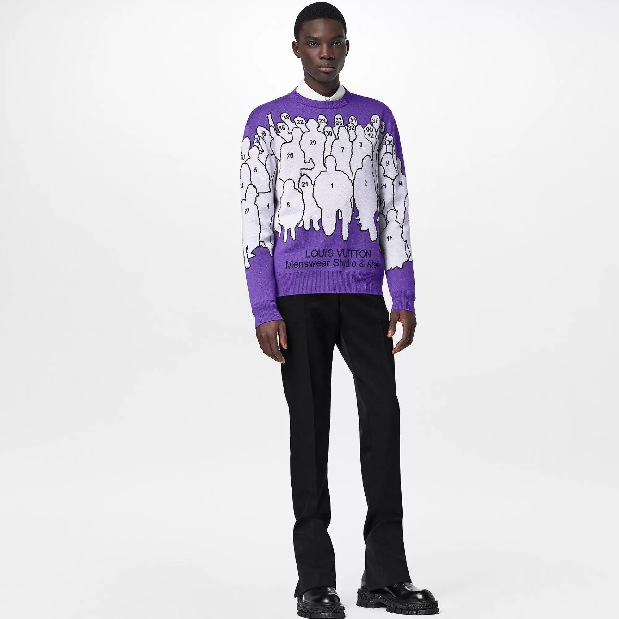 Best Sale Louis Vuitton Studio Jacquard Crewneck