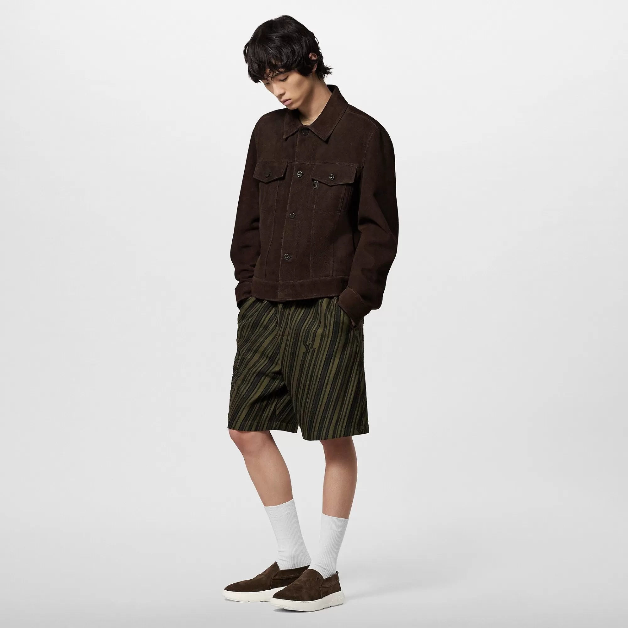 Cheap Louis Vuitton Suede Denim Jacket