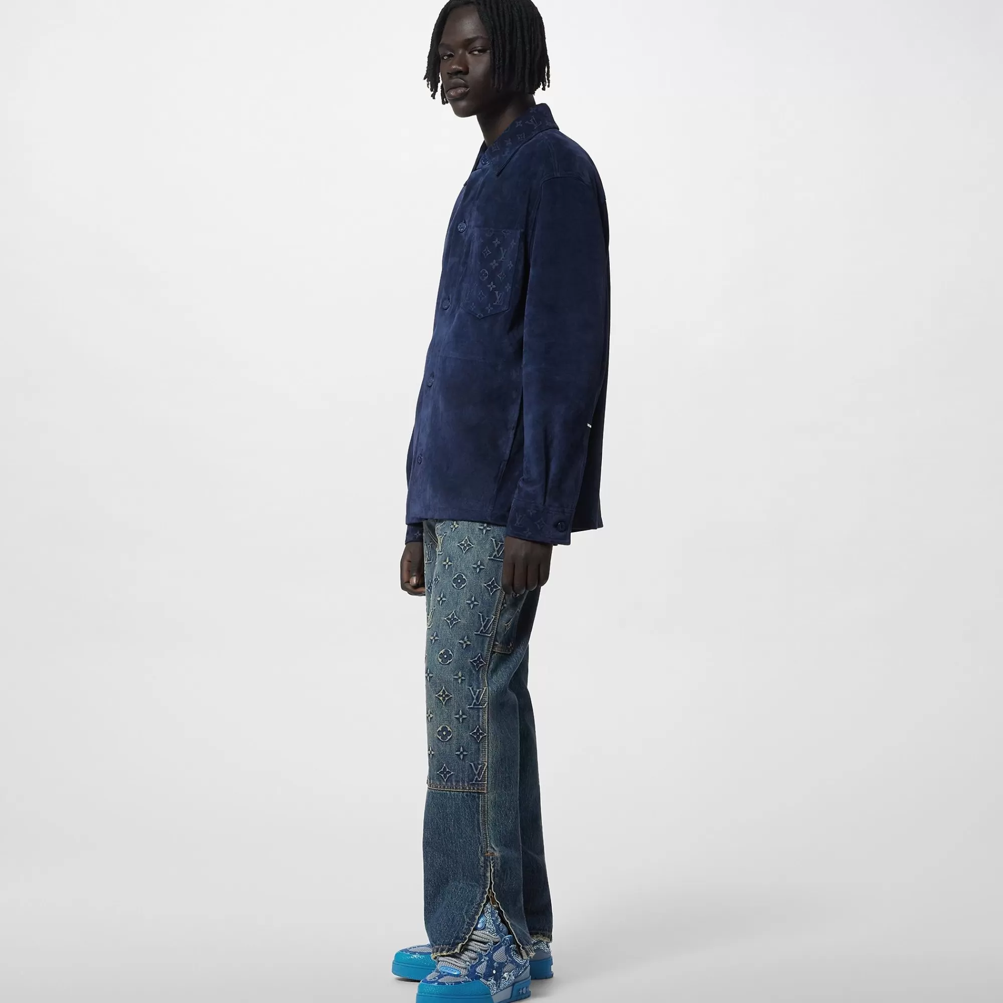 Cheap Louis Vuitton Suede Overshirt