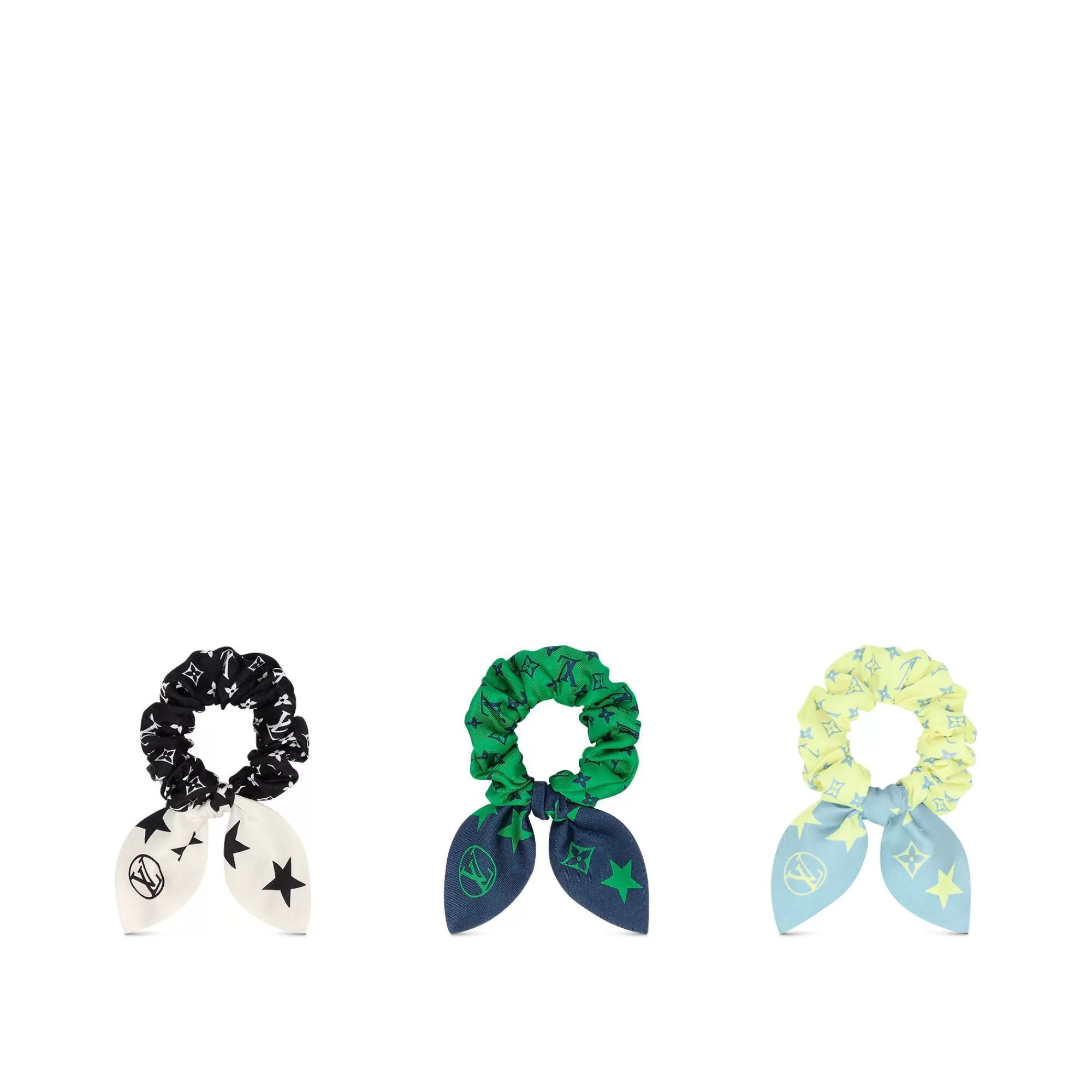 New Louis Vuitton Summer Stardust Set Of Scrunchies