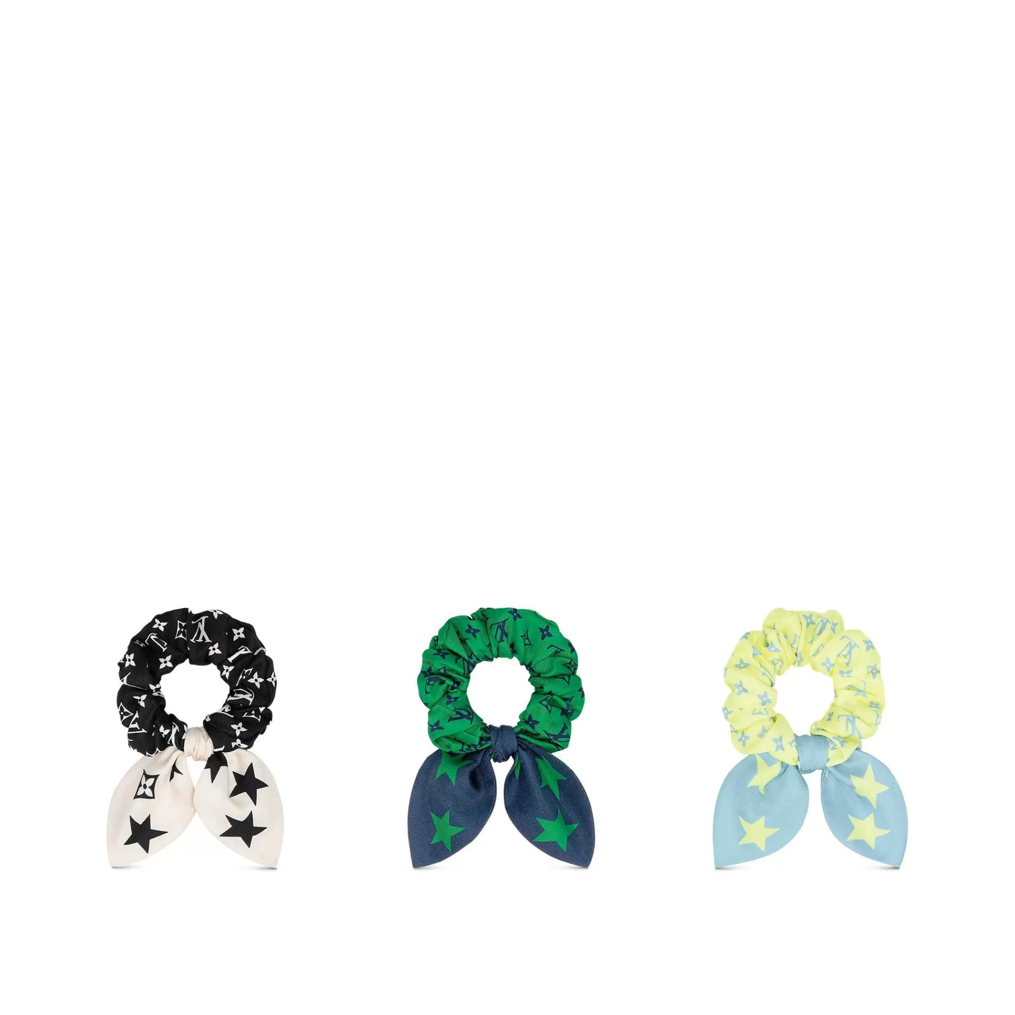 New Louis Vuitton Summer Stardust Set Of Scrunchies