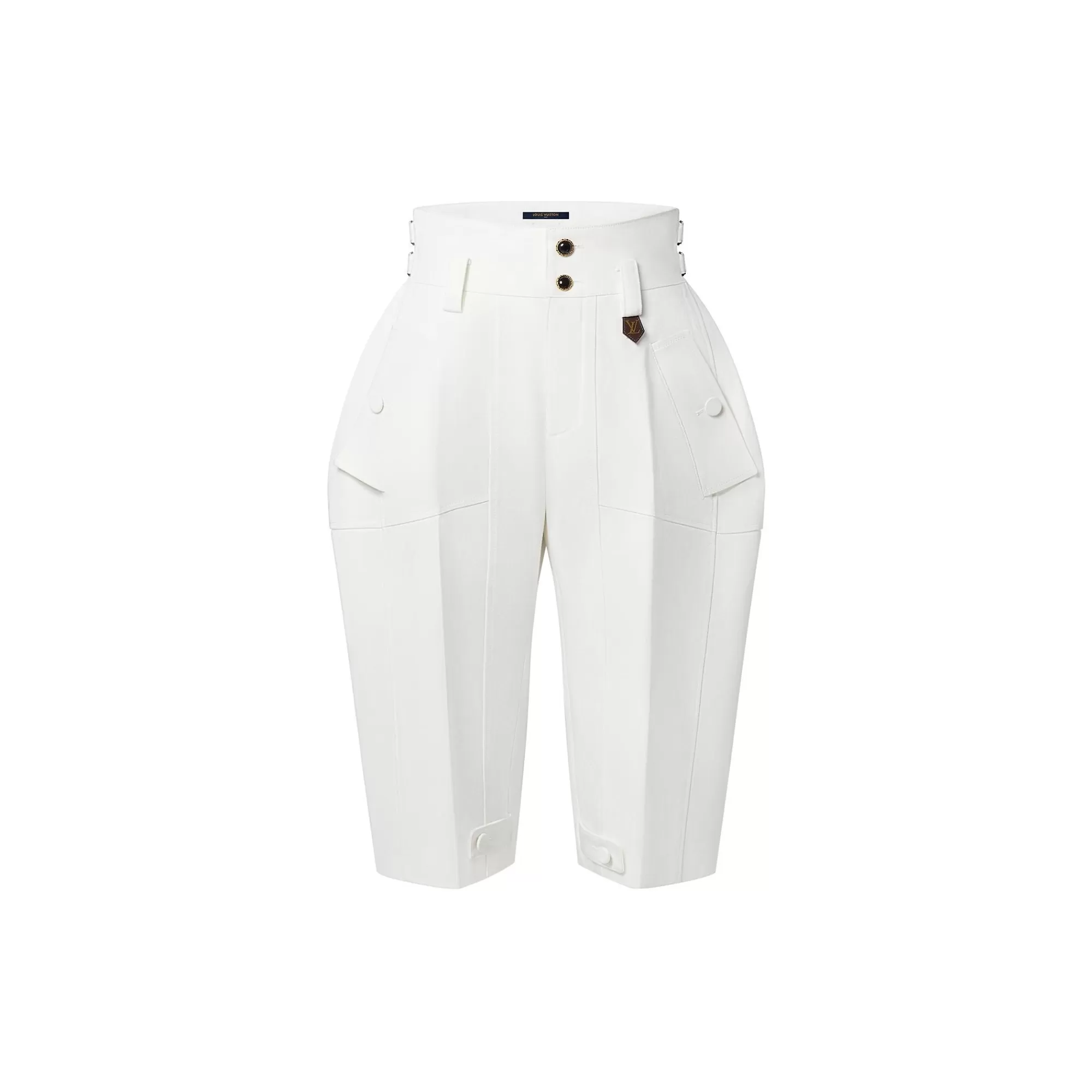 Fashion Louis Vuitton Tailored Bermuda Shorts White