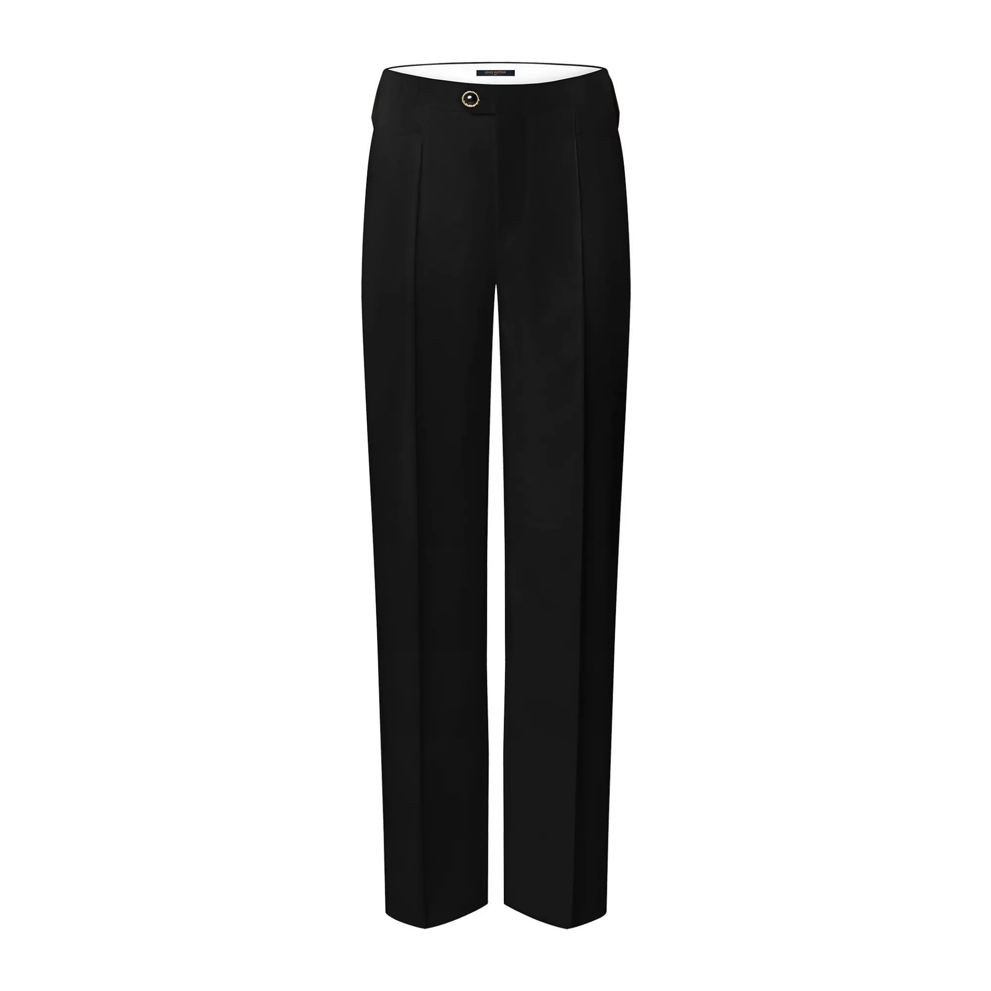 New Louis Vuitton Tailored Straight-Cut Pants Black