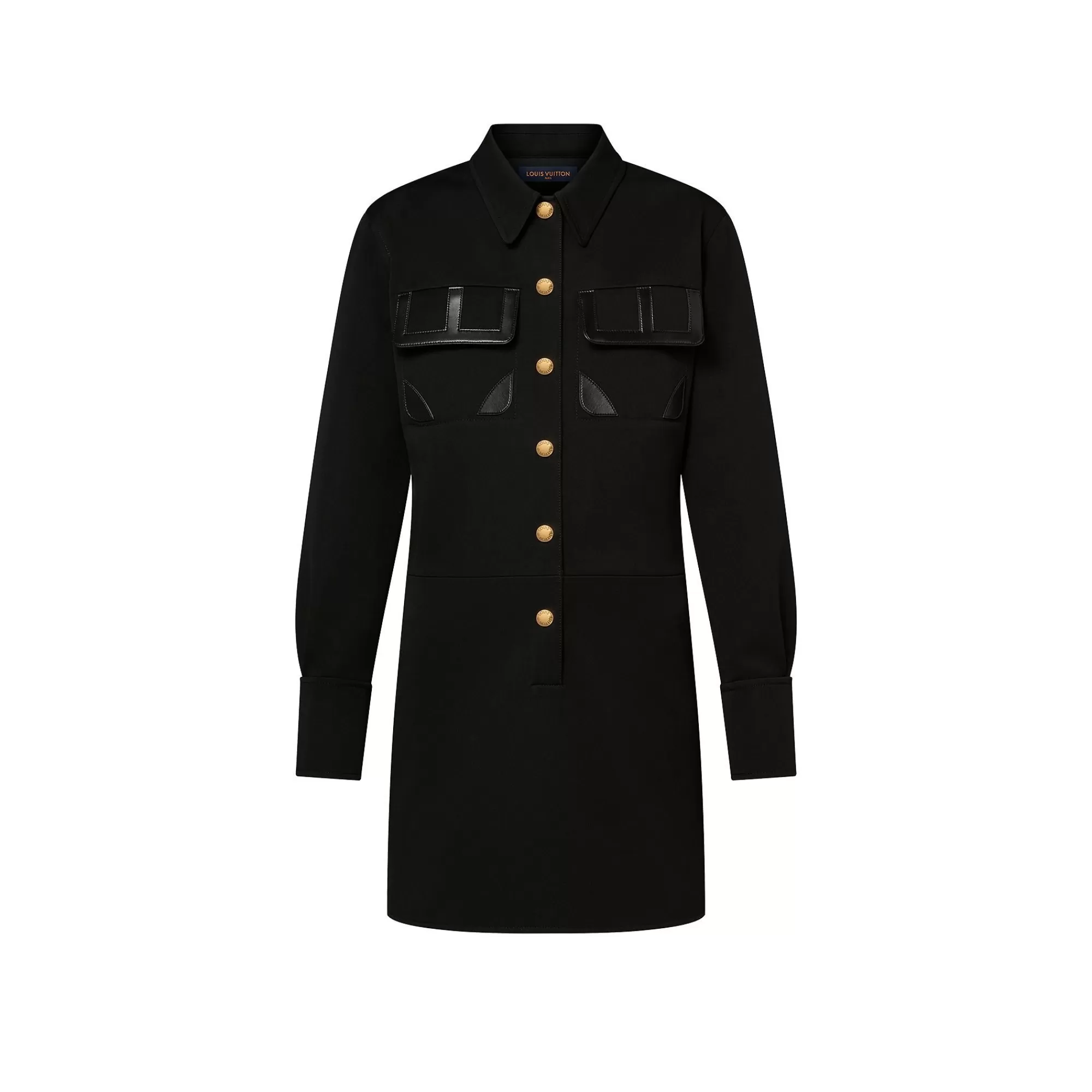 Fashion Louis Vuitton Technical Gabardine Shirt Dress