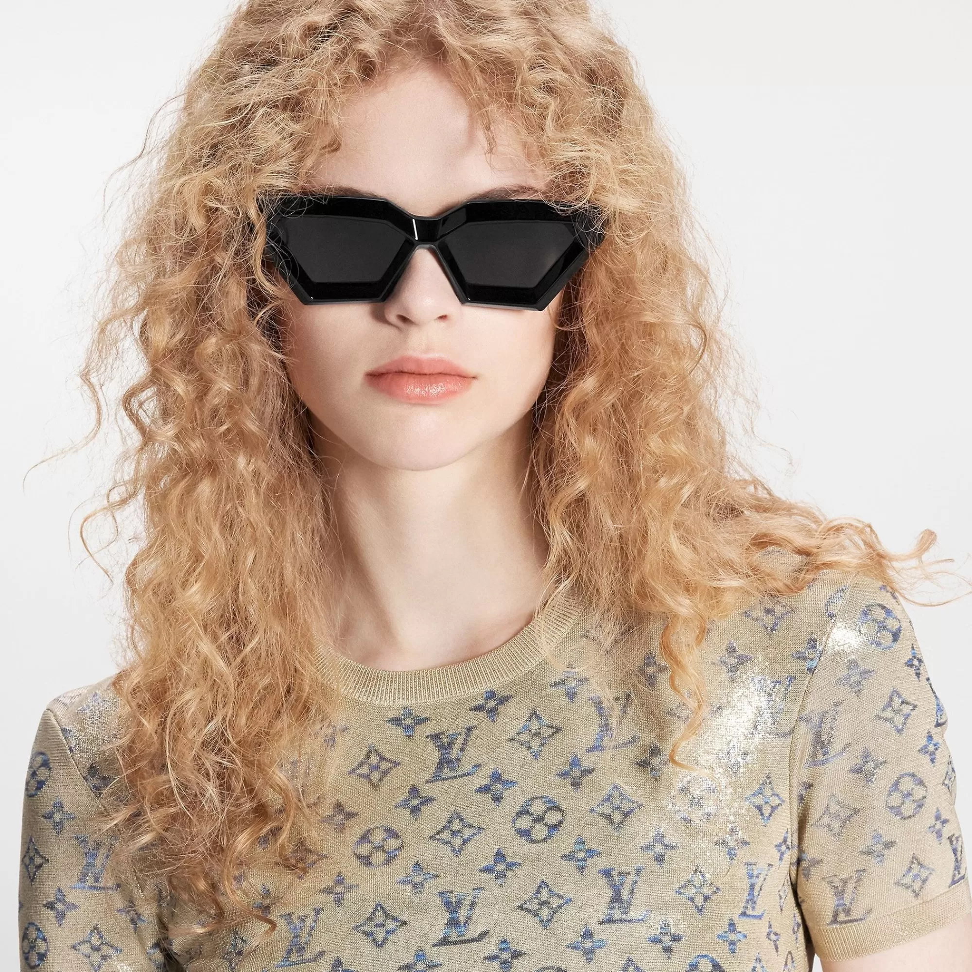 New Louis Vuitton The Lv Cut Sunglasses Black