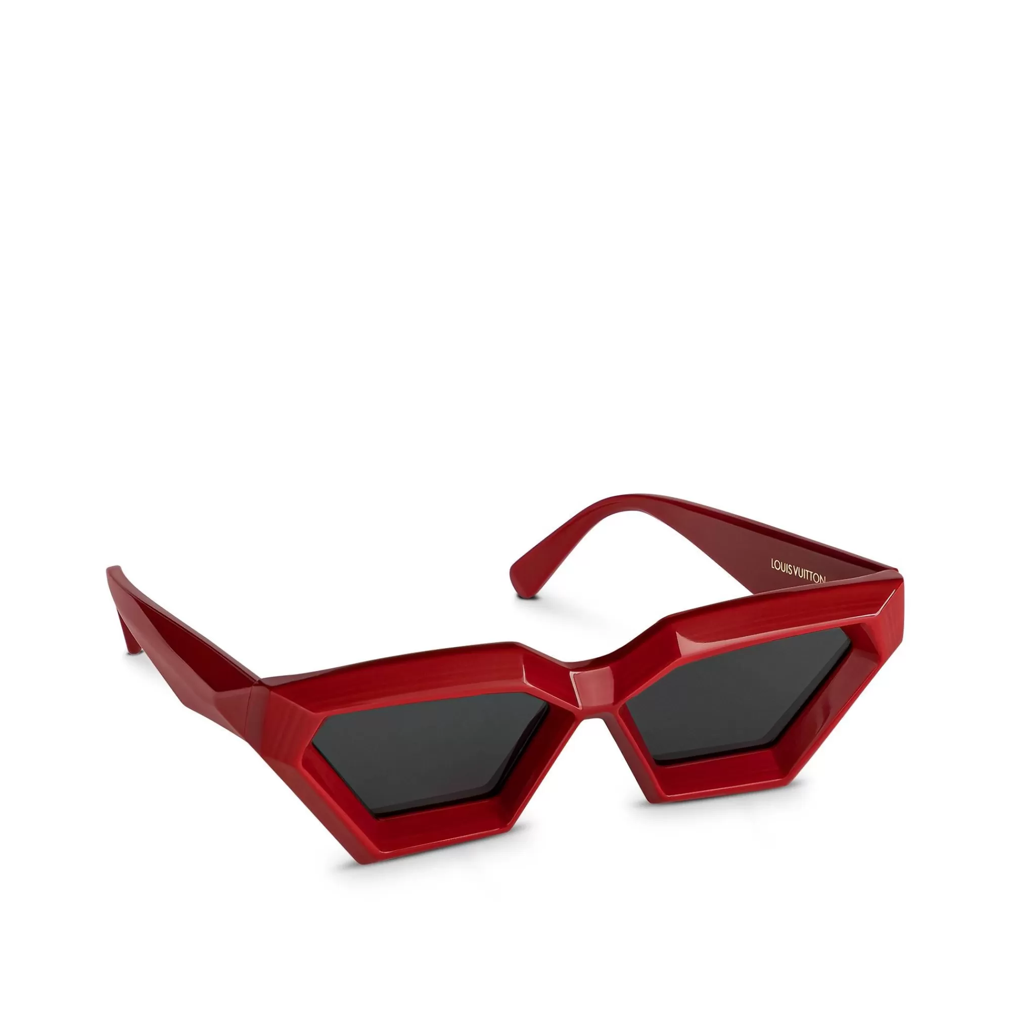 Discount Louis Vuitton The Lv Cut Sunglasses Red