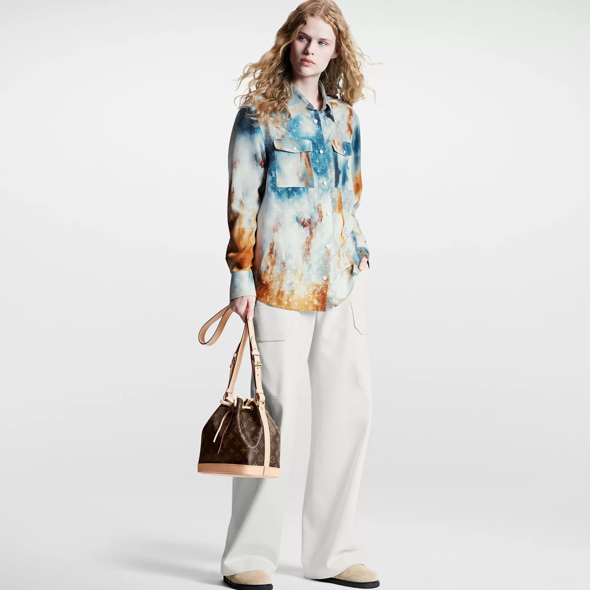 Clearance Louis Vuitton Tie Dye Monogram Shirt