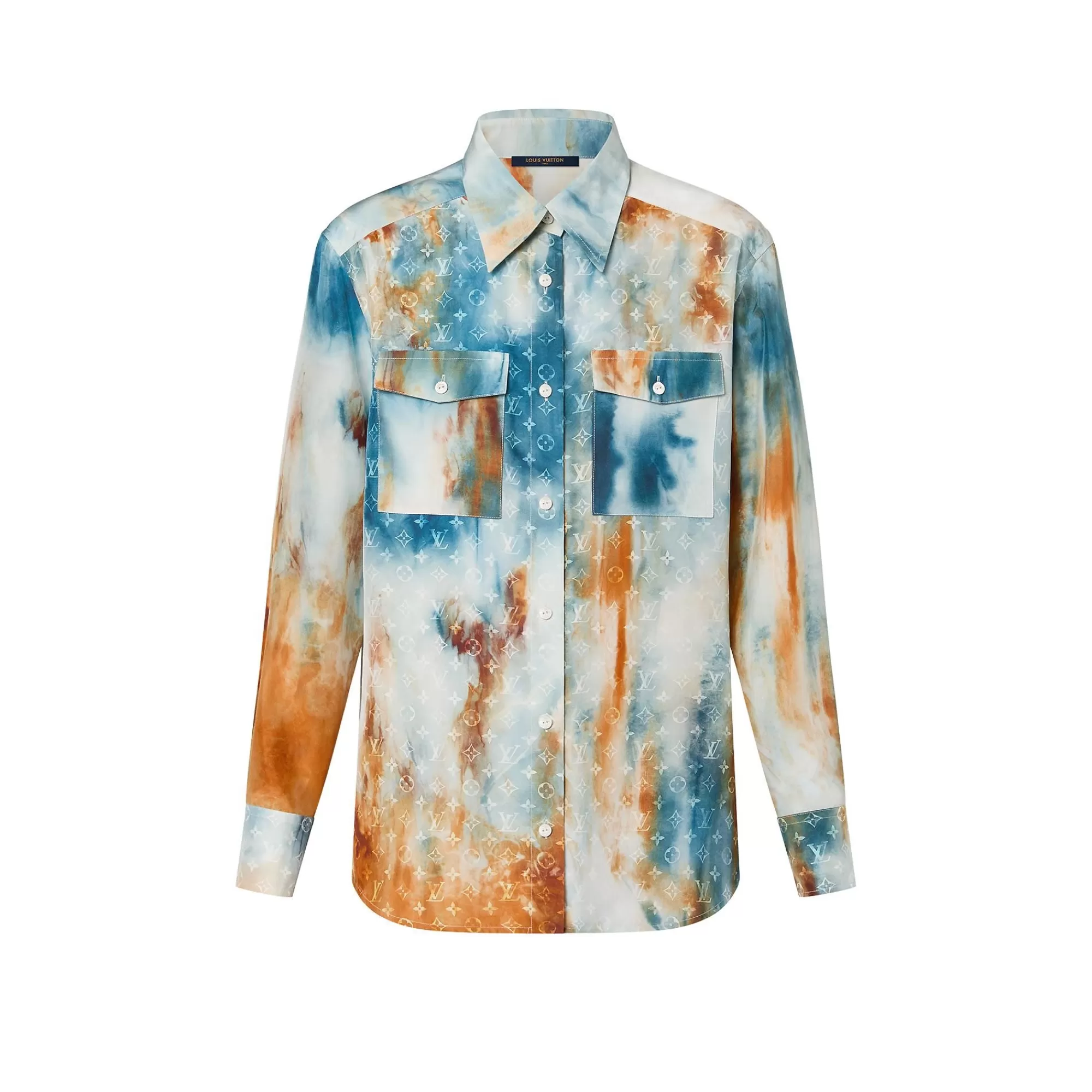 Clearance Louis Vuitton Tie Dye Monogram Shirt