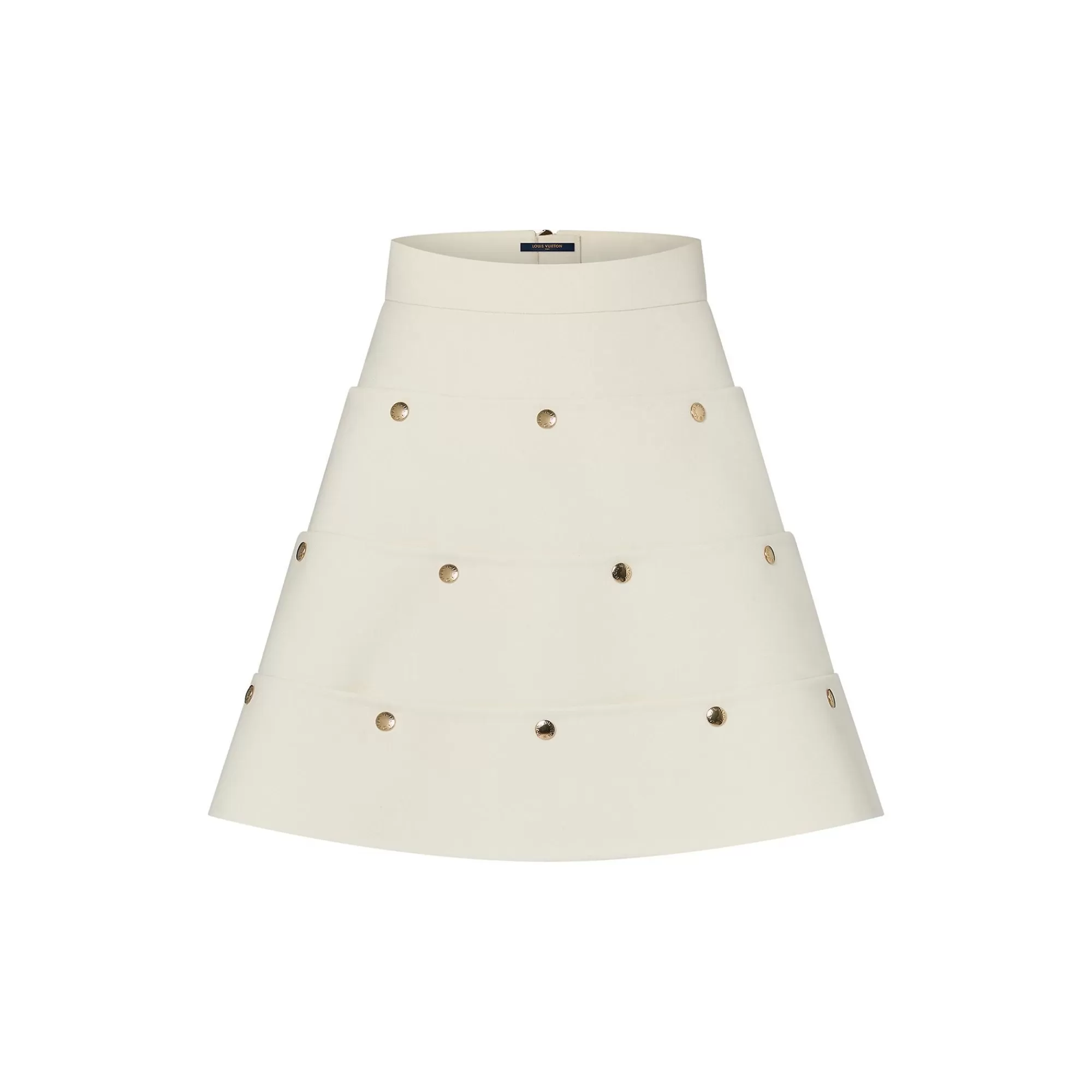 Store Louis Vuitton Tiered Snap Button Skirt
