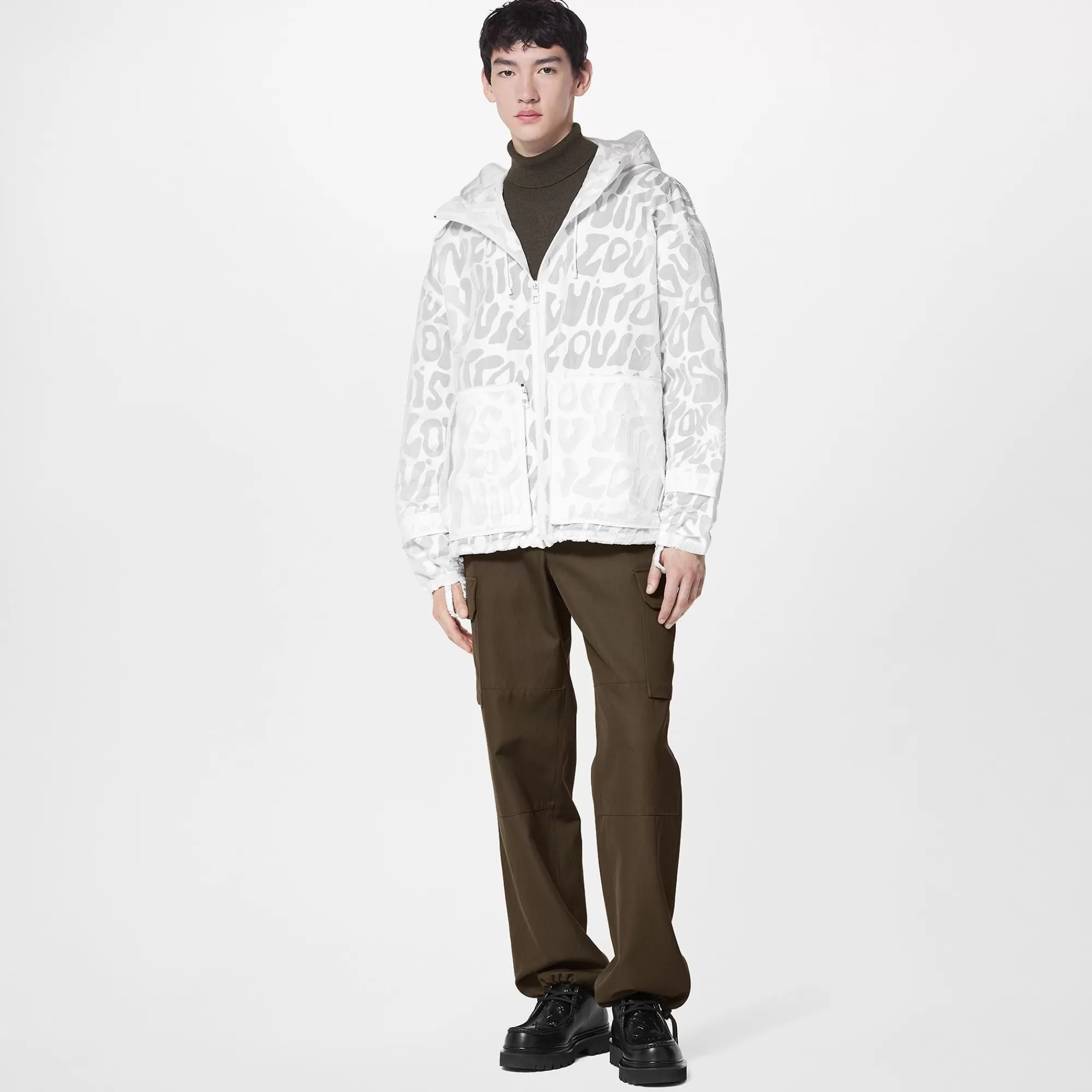 Discount Louis Vuitton Transparent Packable Windbreaker