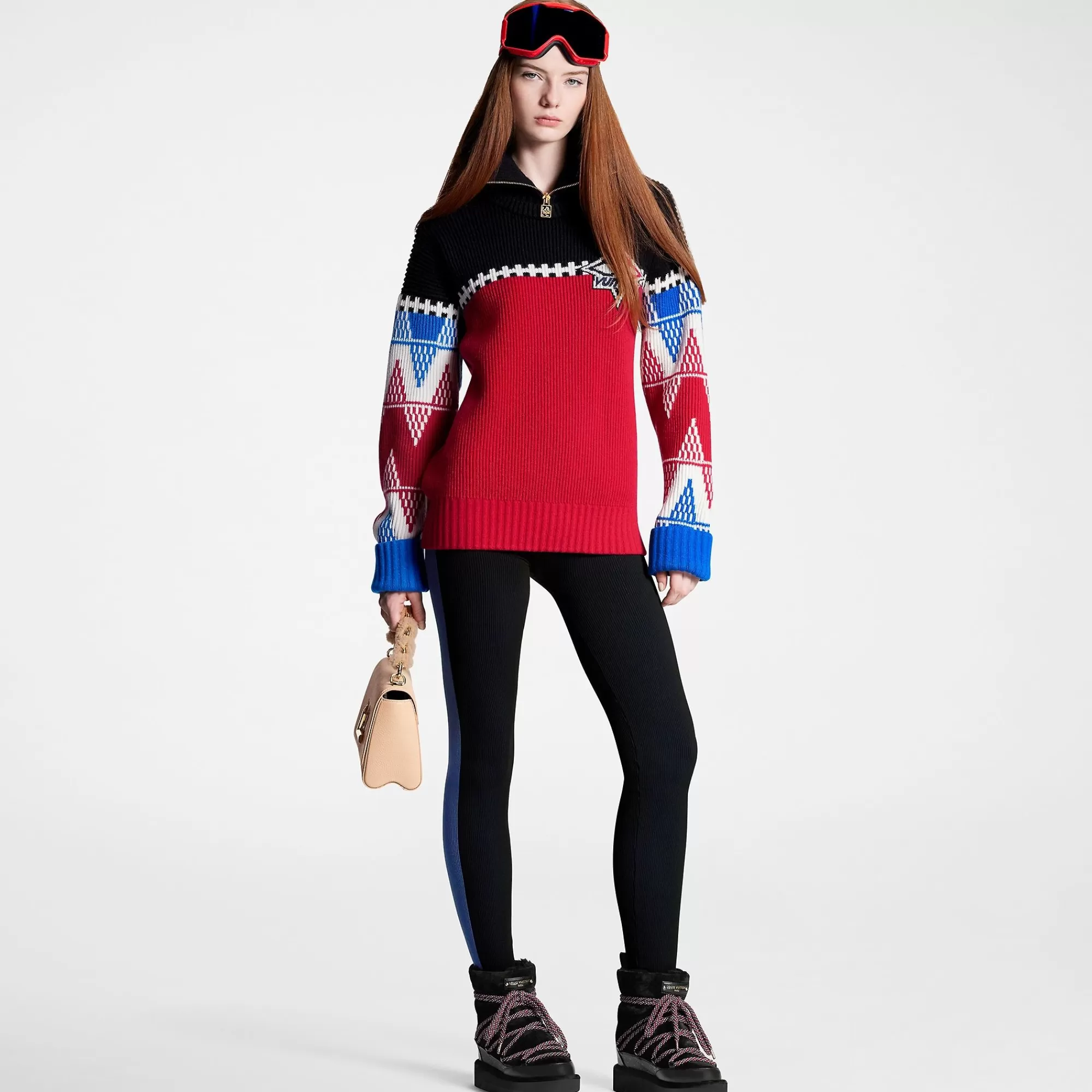 Store Louis Vuitton Tricolor Knit High Neck Pullover