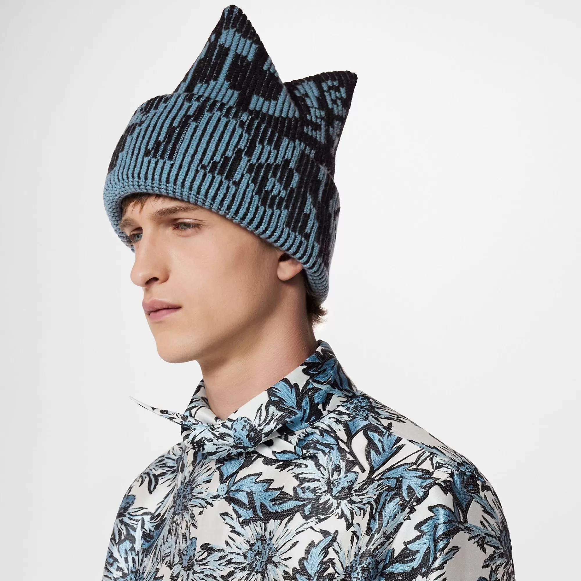 Best Sale Louis Vuitton Tricorn Rib Flower Beanie