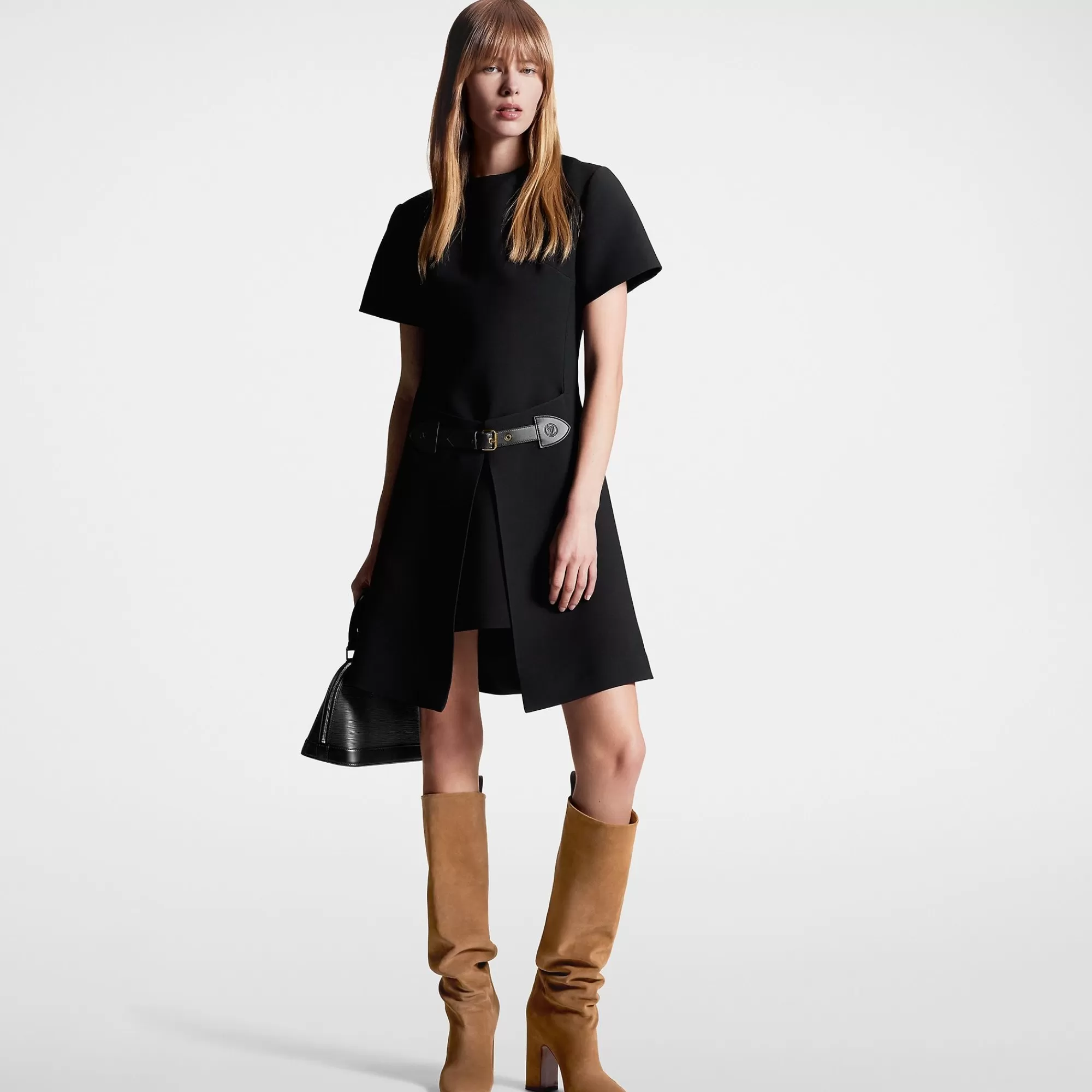 Best Sale Louis Vuitton Trompe L'Oeil Wrap Front Dress