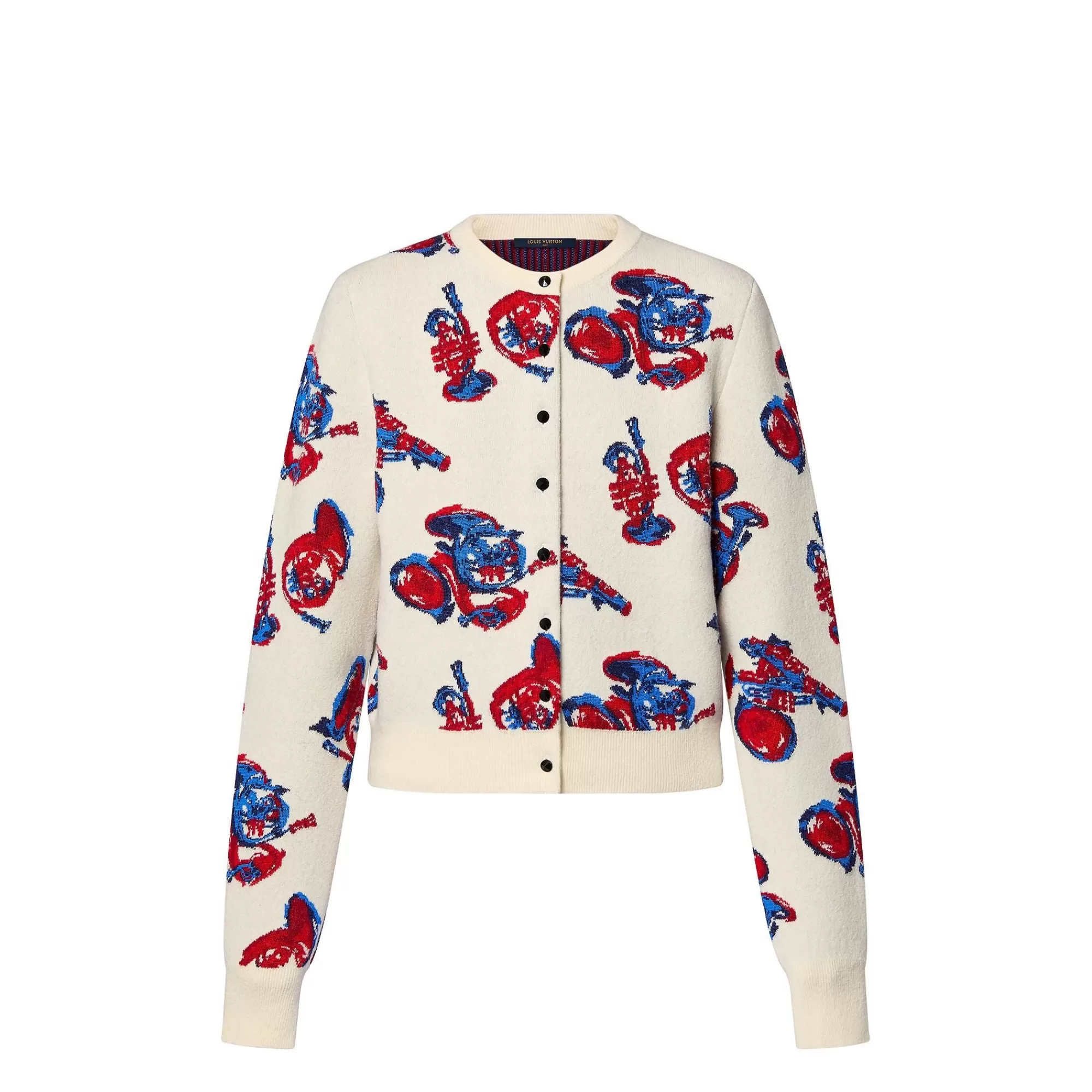 Sale Louis Vuitton Trumpet Jacquard Cardigan