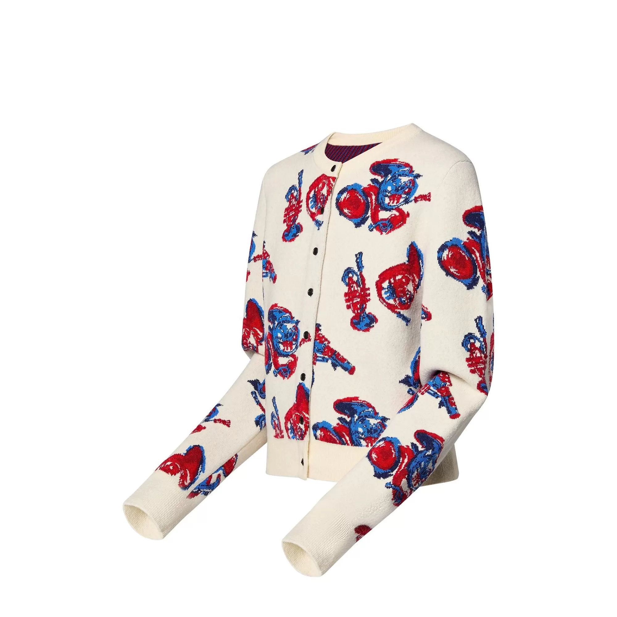 Sale Louis Vuitton Trumpet Jacquard Cardigan