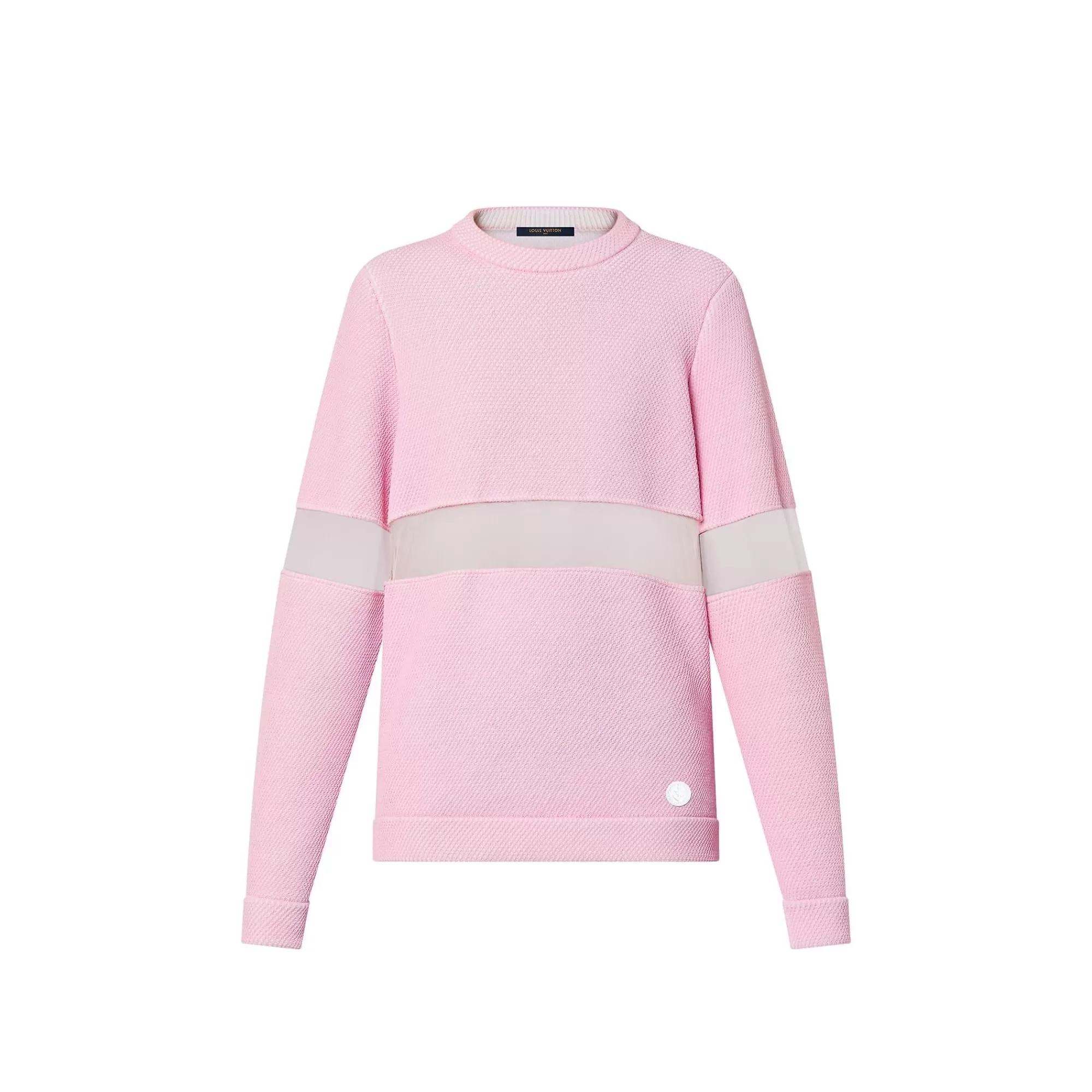 Cheap Louis Vuitton Tulle Insert Knit Pullover Pink