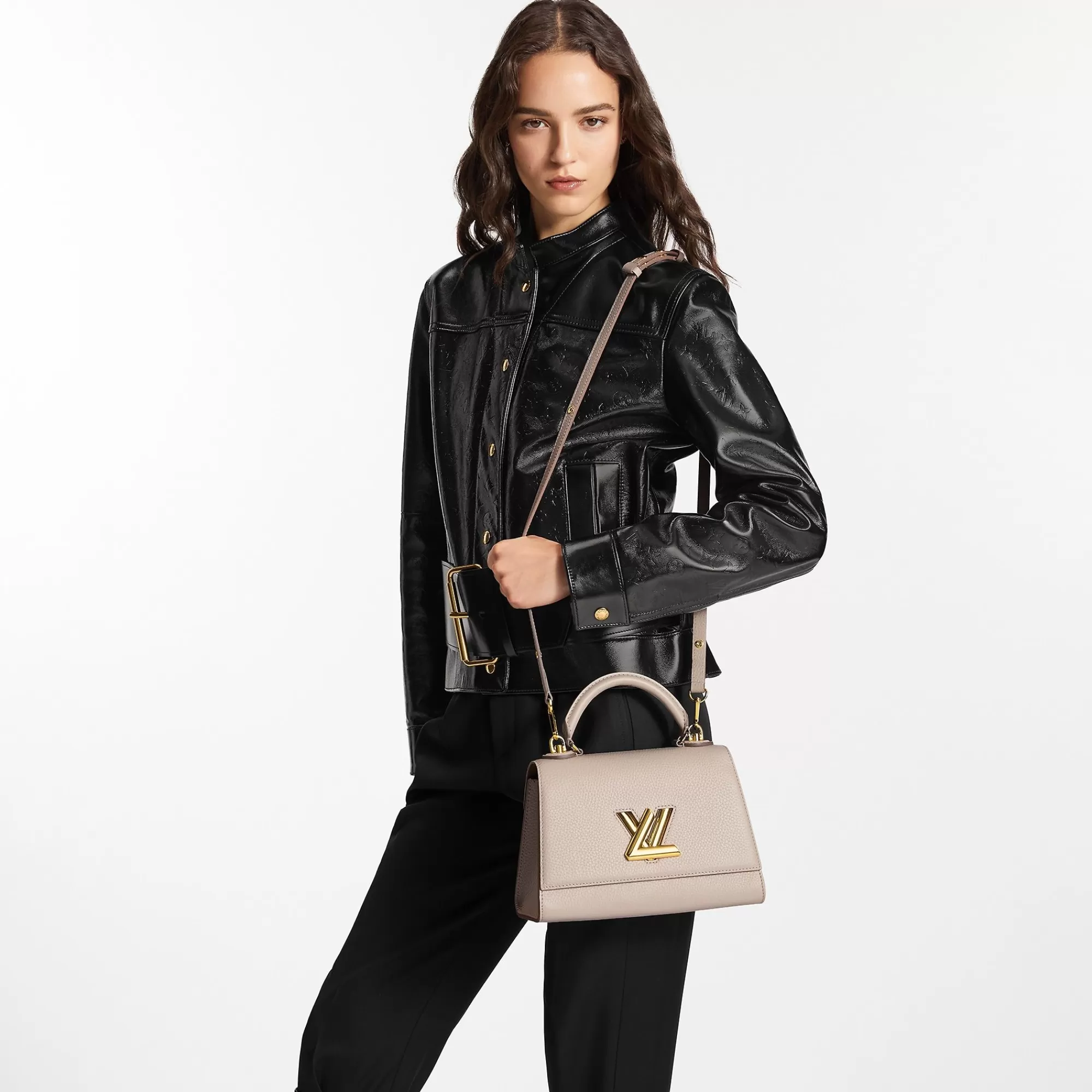 Discount Louis Vuitton Twist One Handle Pm Greige