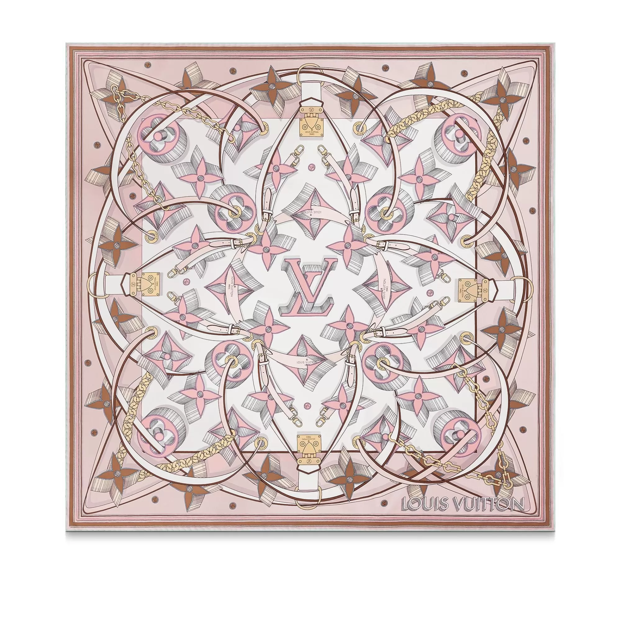 Cheap Louis Vuitton Ultimate 3D Square 90 Light Pink