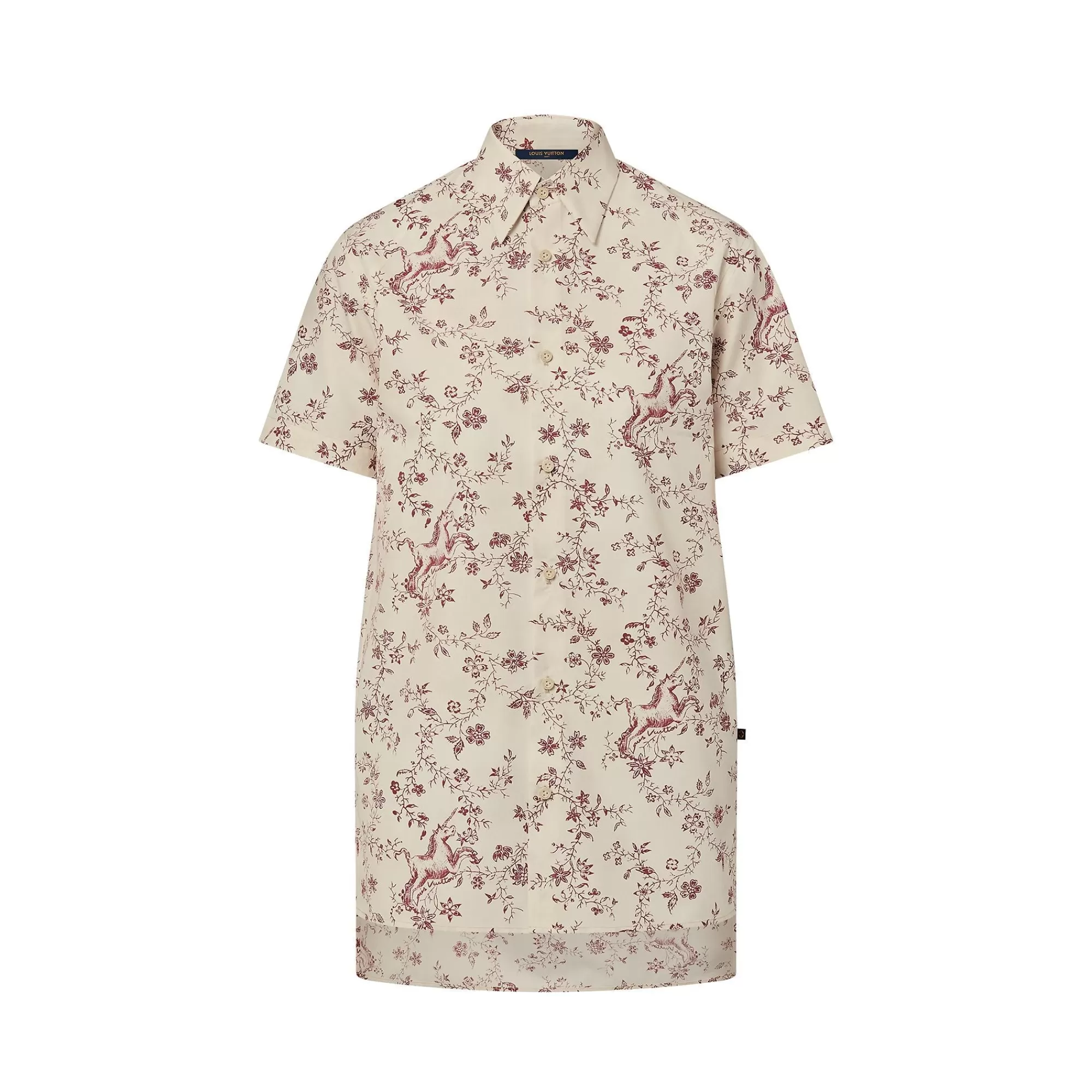 Sale Louis Vuitton Unicorn Print Short-Sleeved Shirt