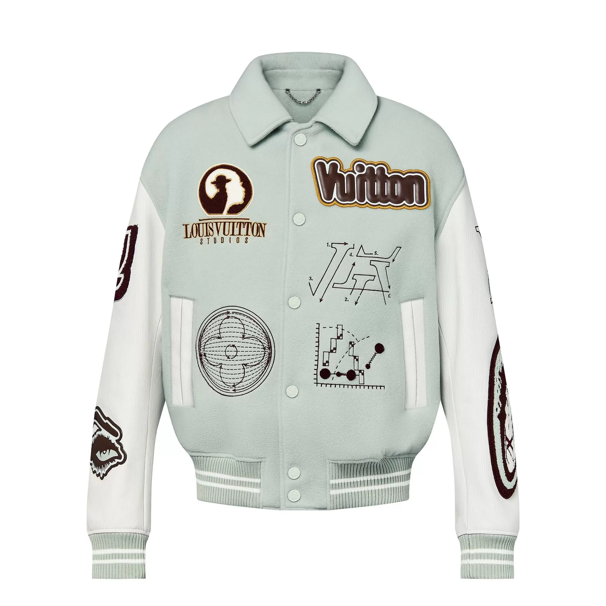 Cheap Louis Vuitton Varsity Leather Blouson