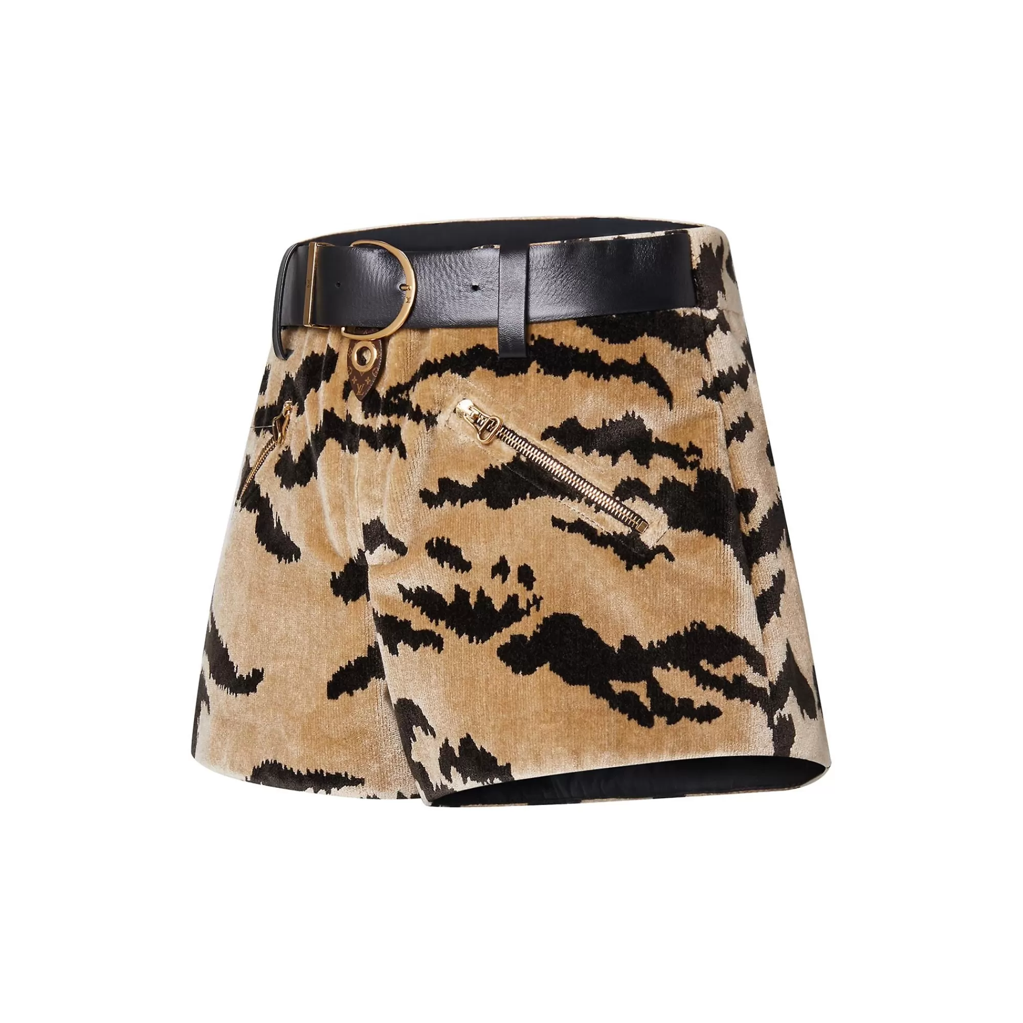 Hot Louis Vuitton Velvet Tiger Mini Shorts