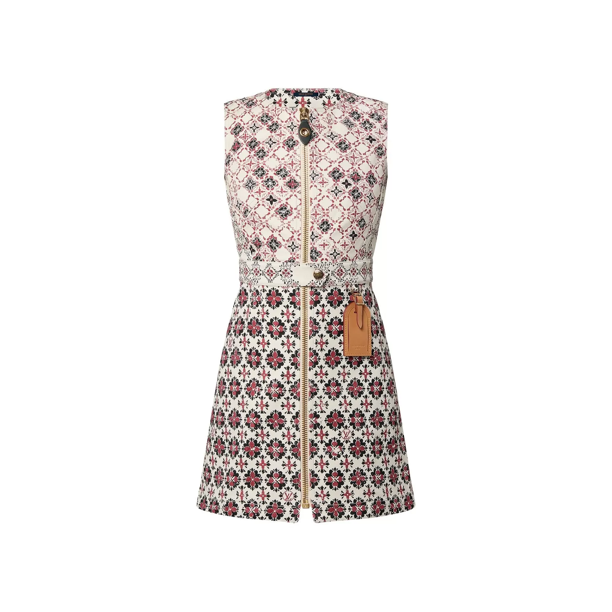 Hot Louis Vuitton Vintage Monogram Zip-Up Dress