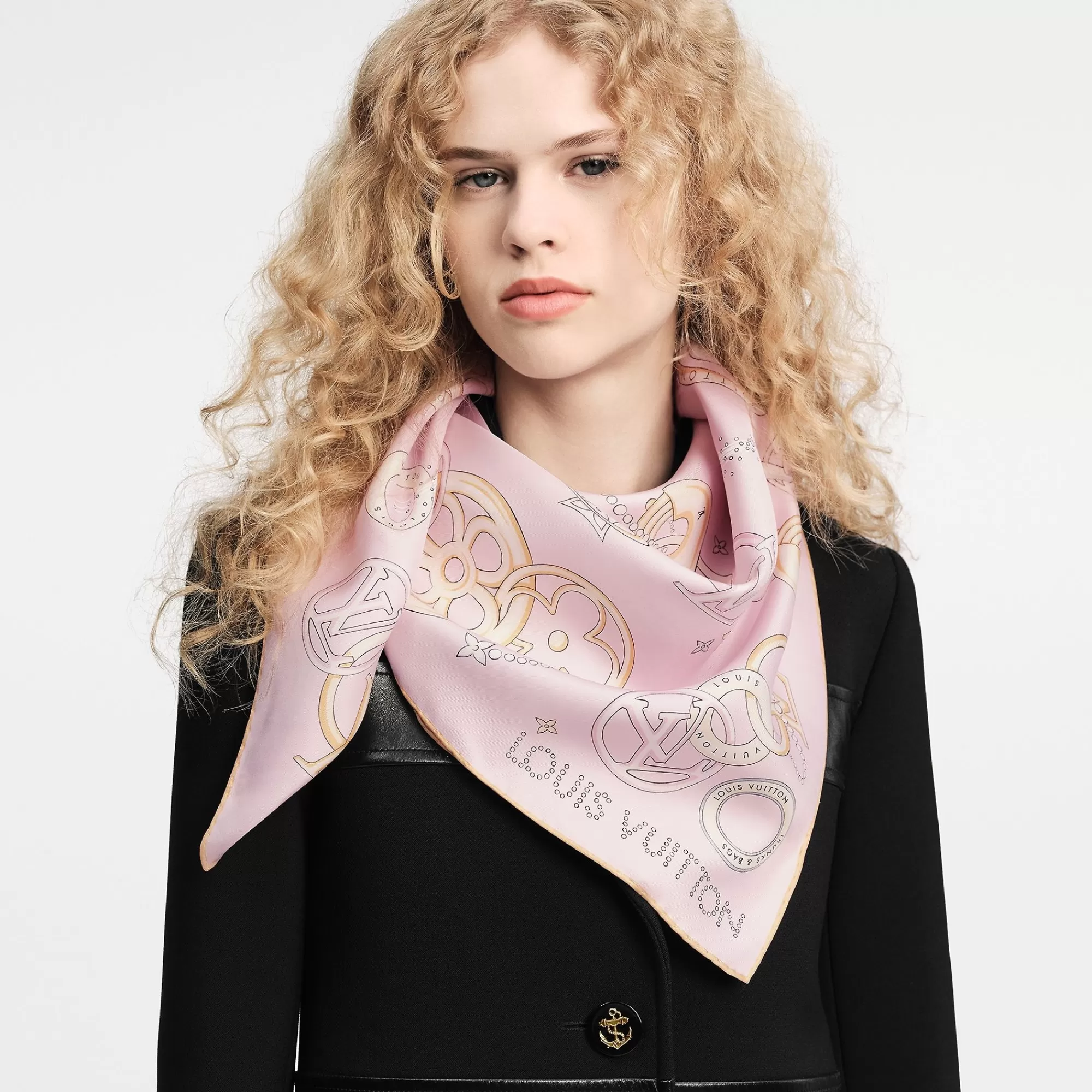 Cheap Louis Vuitton Vivienne And Beyond Square 90 Light Pink
