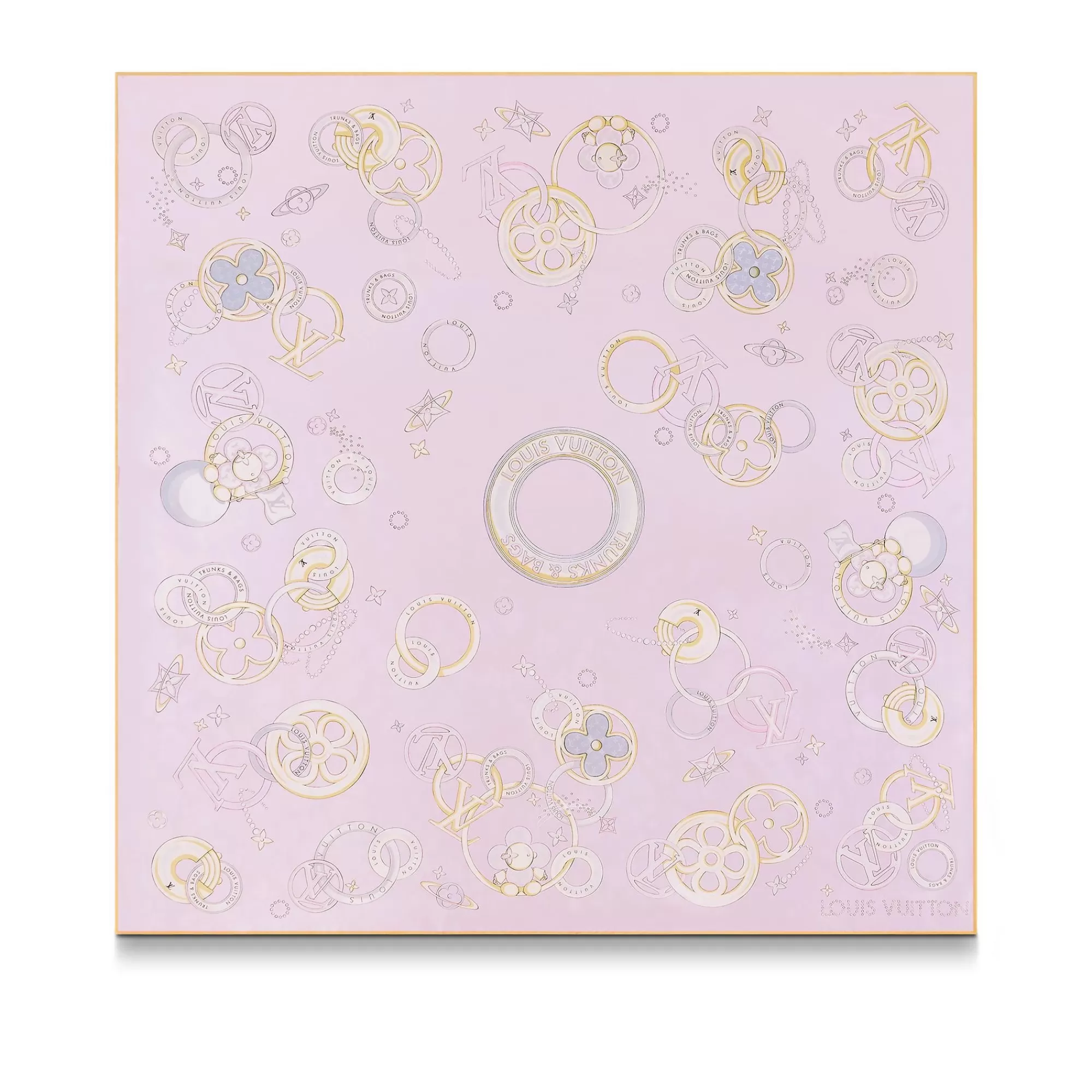 Cheap Louis Vuitton Vivienne And Beyond Square 90 Light Pink