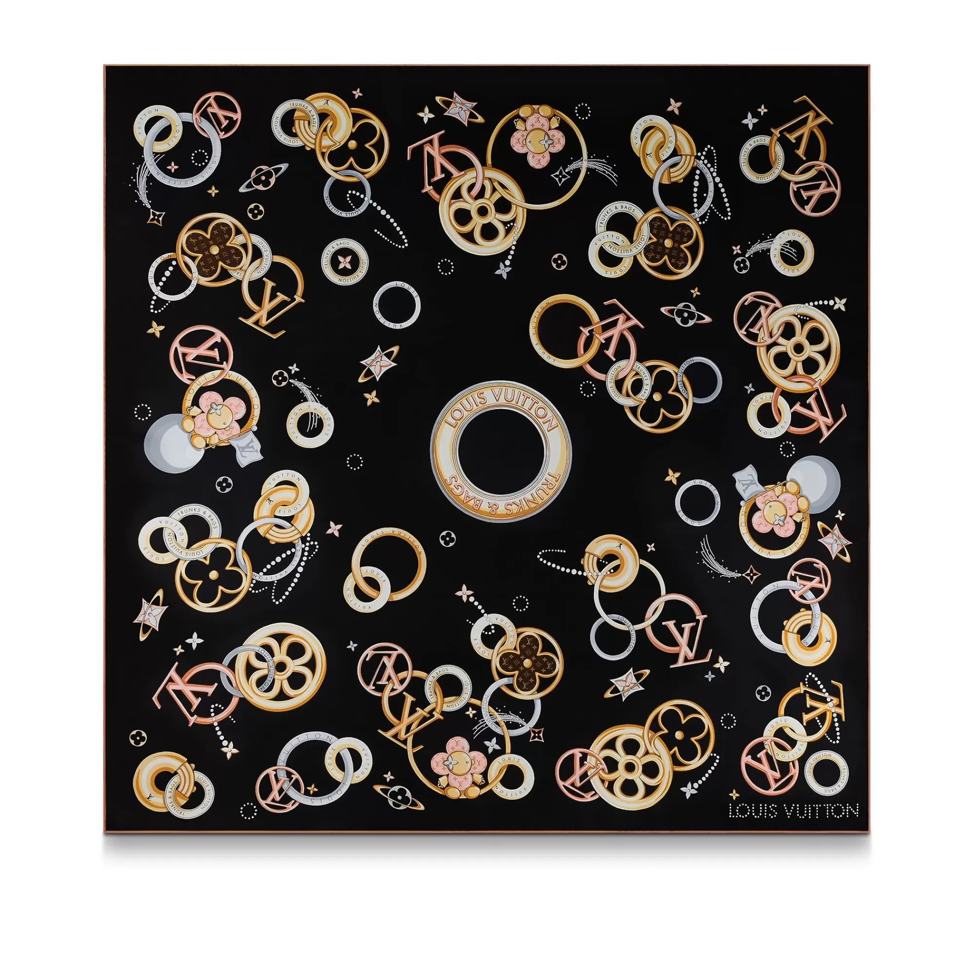 Hot Louis Vuitton Vivienne And Beyond Square 90 Black