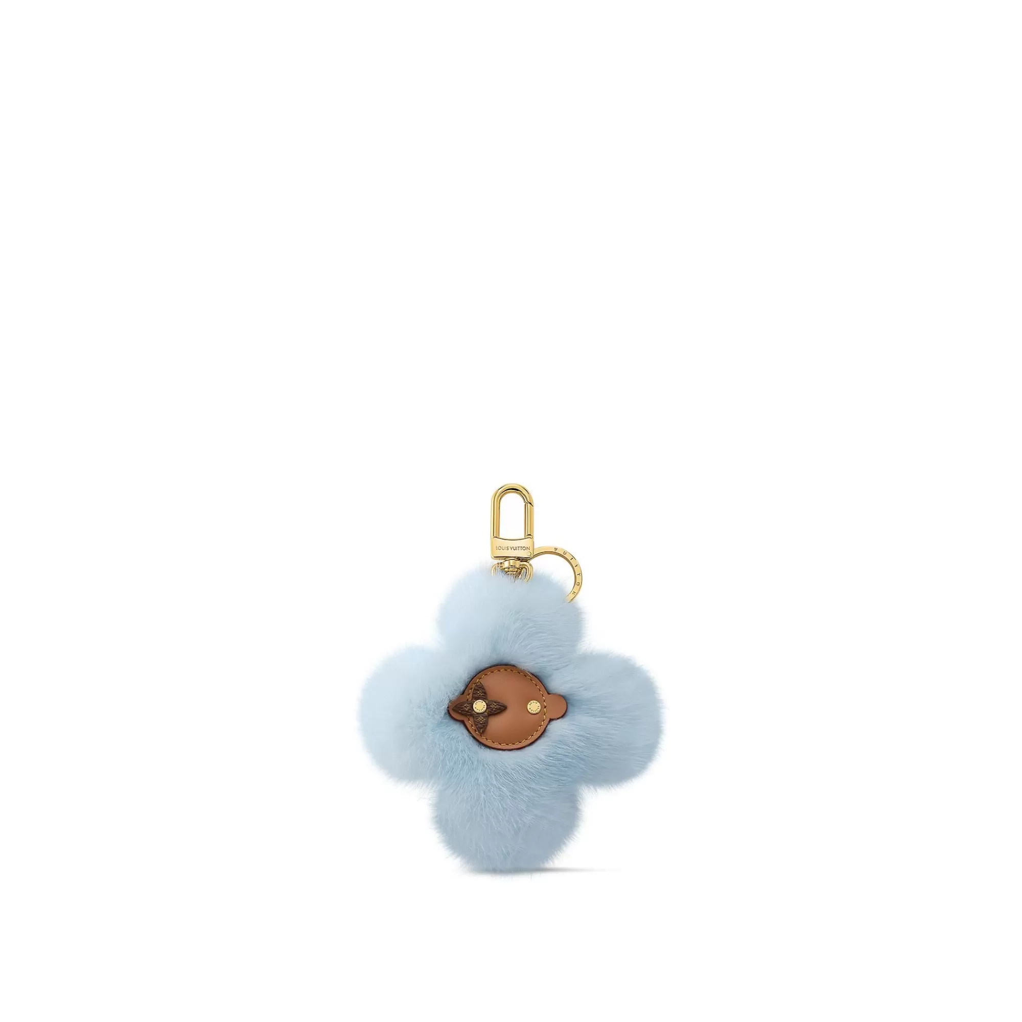 Store Louis Vuitton Vivienne Fur Key Holder Light Blue