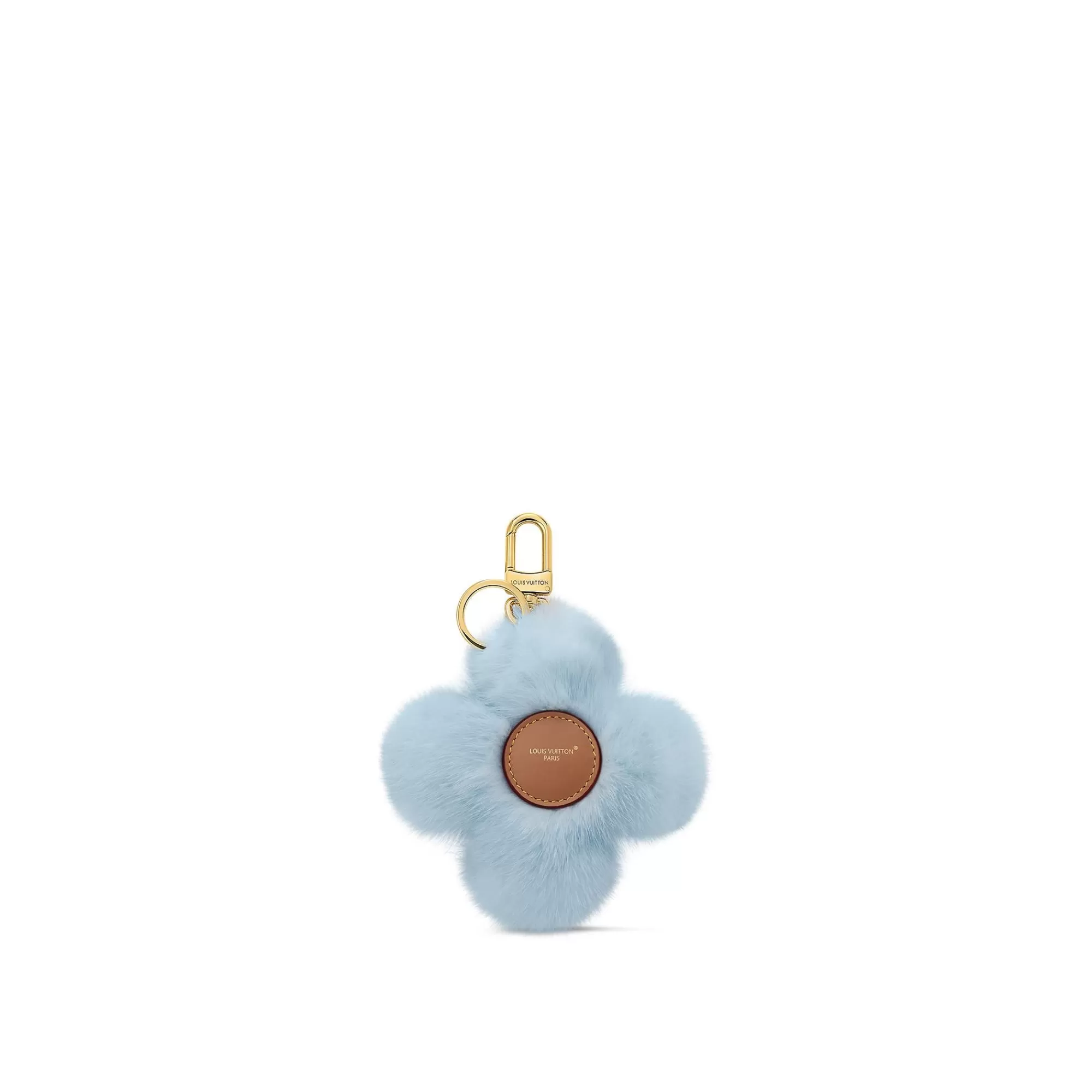Store Louis Vuitton Vivienne Fur Key Holder Light Blue