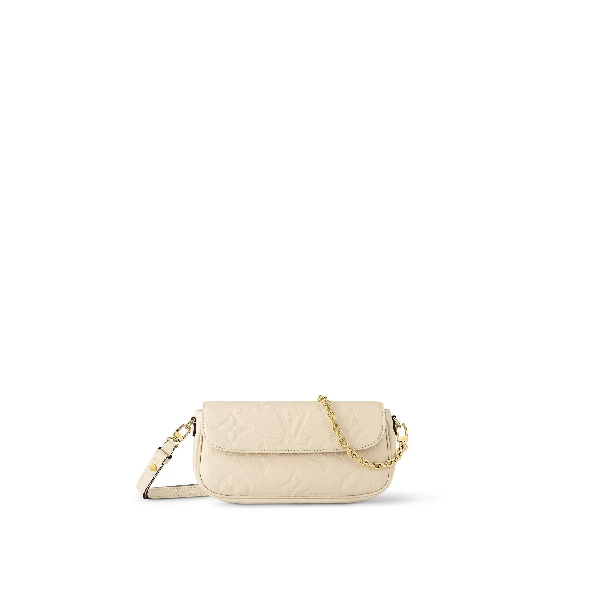 Shop Louis Vuitton Wallet On Chain Ivy Cream