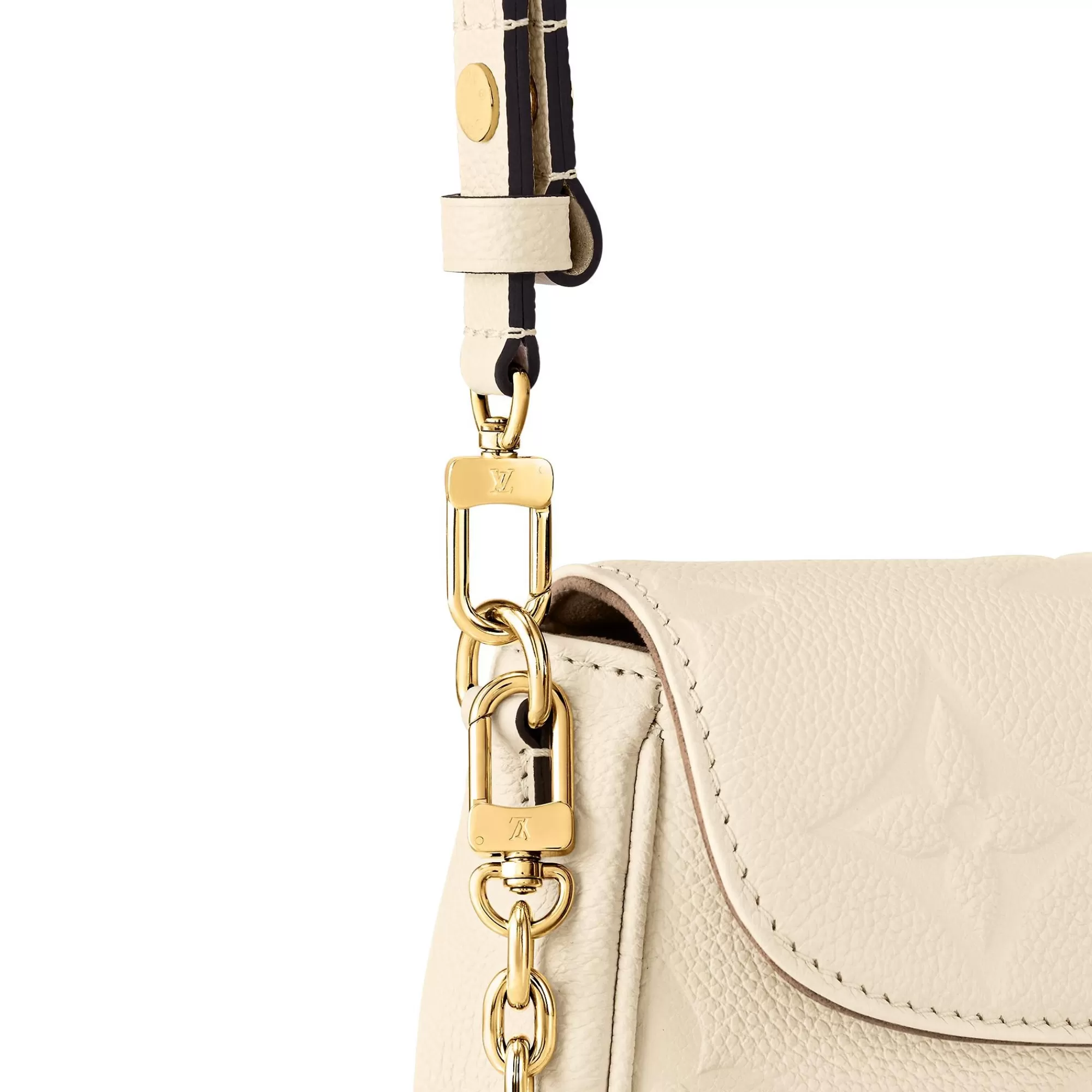 Shop Louis Vuitton Wallet On Chain Ivy Cream