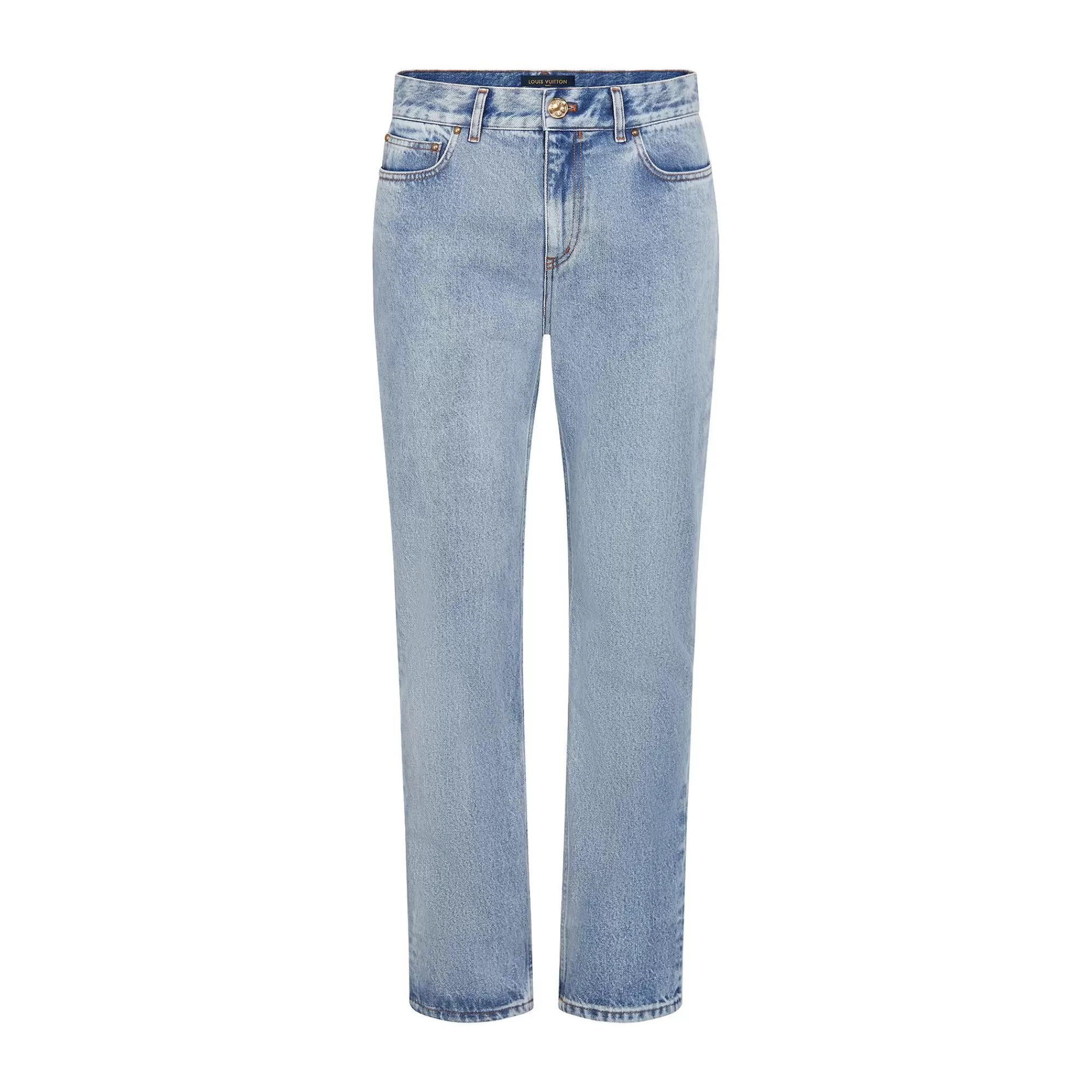 Outlet Louis Vuitton Washed Slim Jeans
