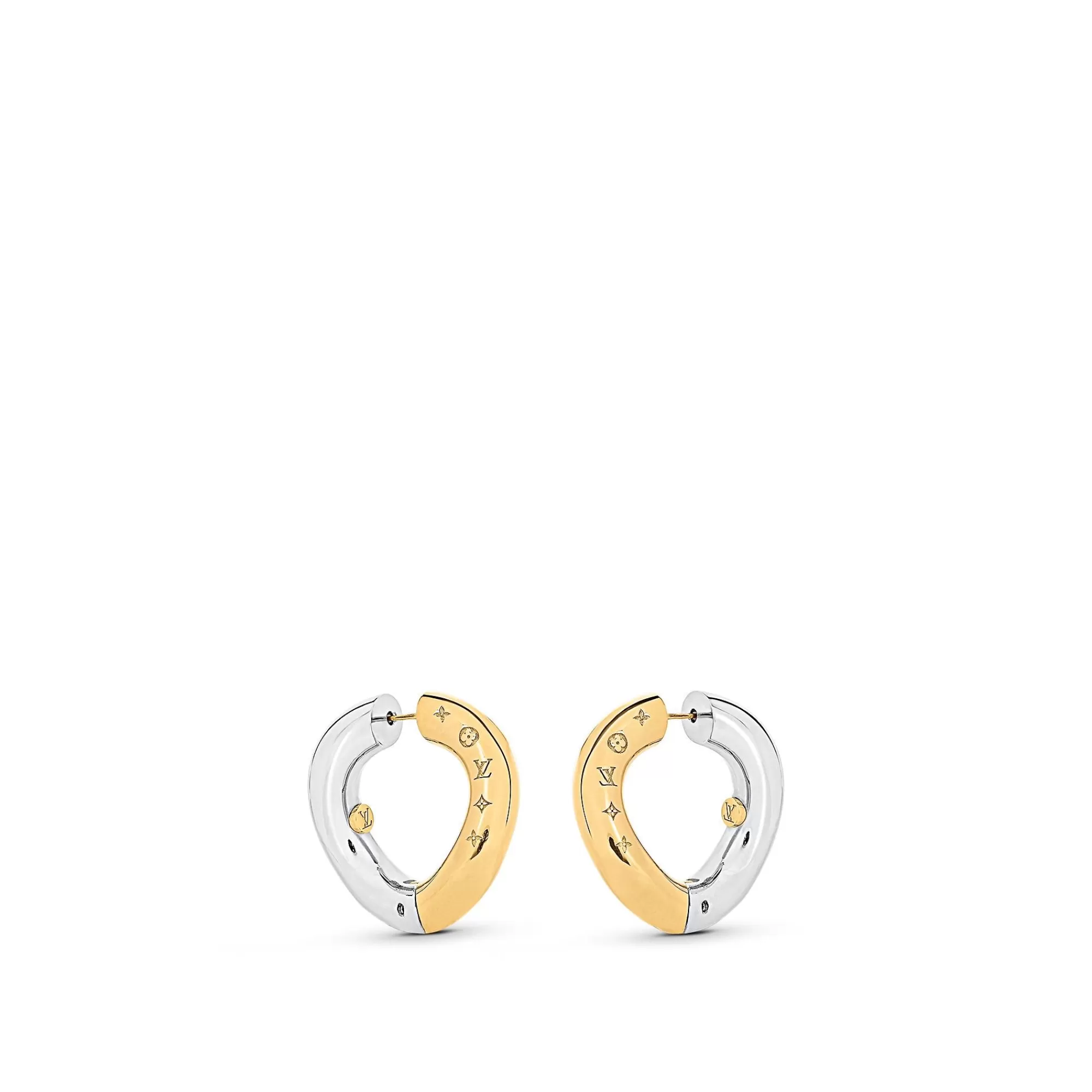 Best Sale Louis Vuitton Wave Hoops Earrings Golden