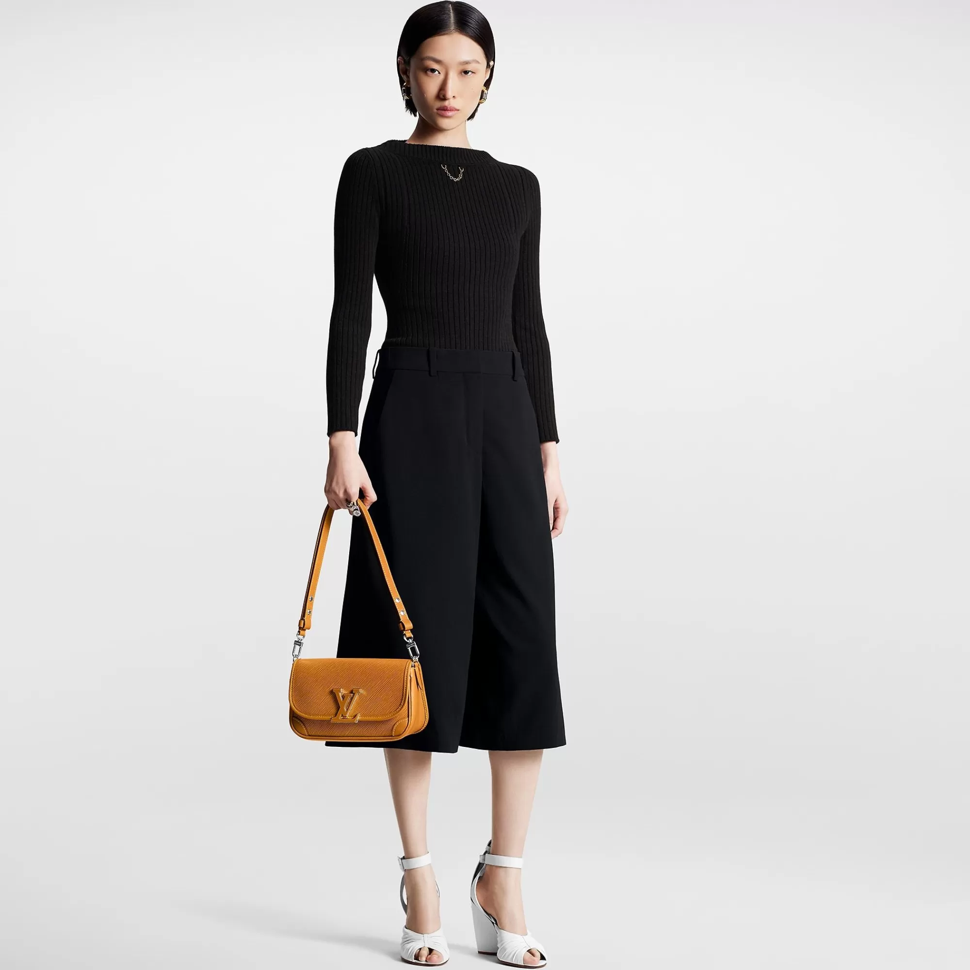 Cheap Louis Vuitton Wool Crepe Culottes