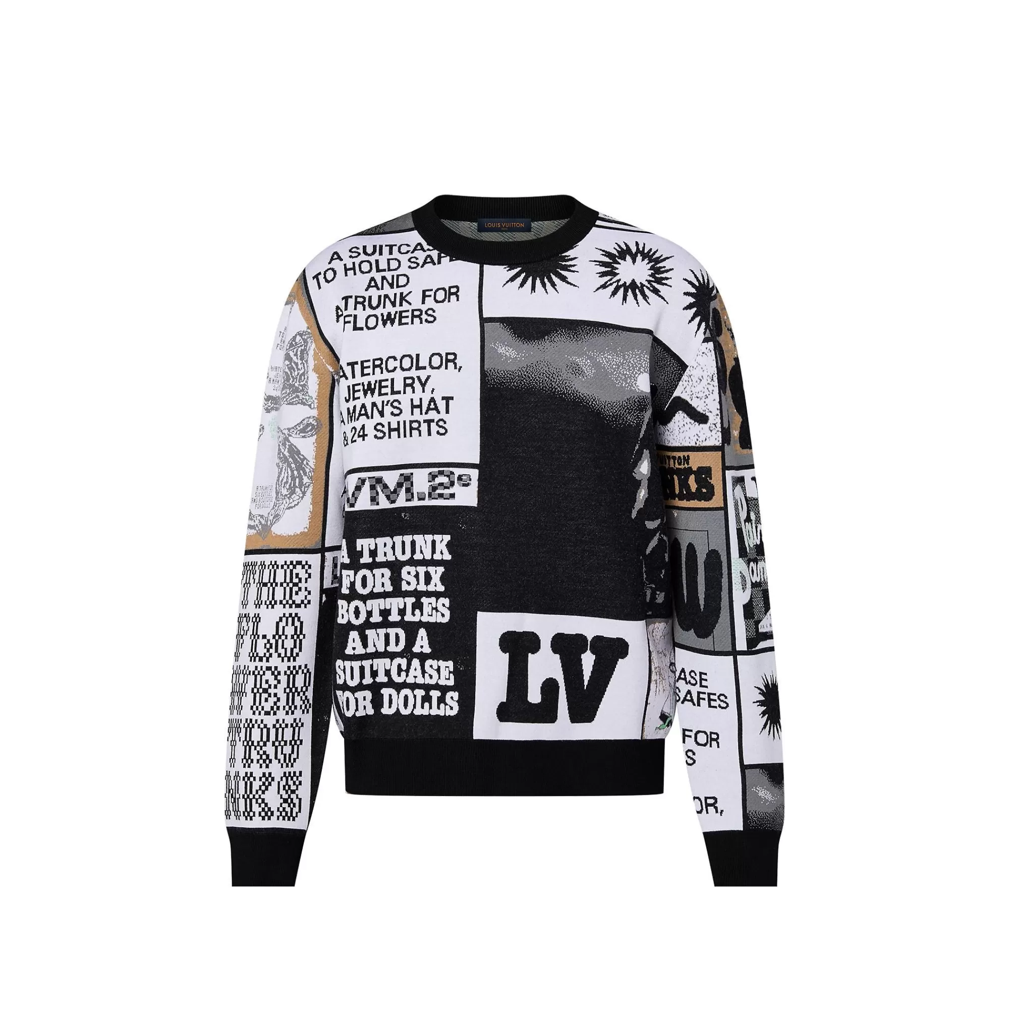 Shop Louis Vuitton Wool Crewneck