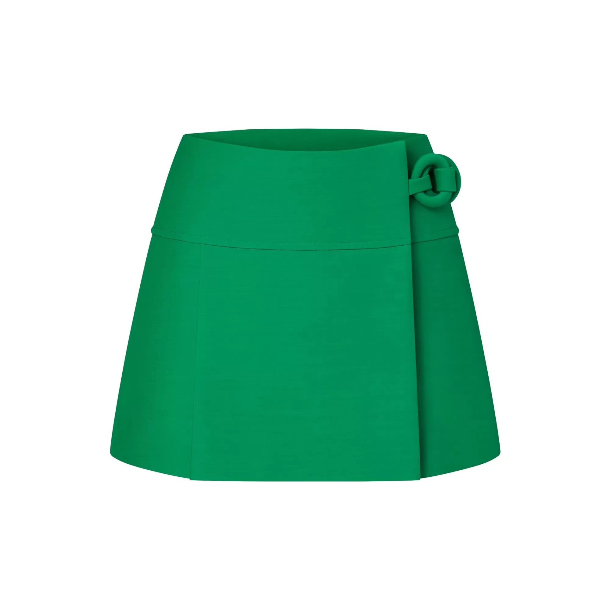 Sale Louis Vuitton Wool Silk Double Ring Mini Wrap Skirt