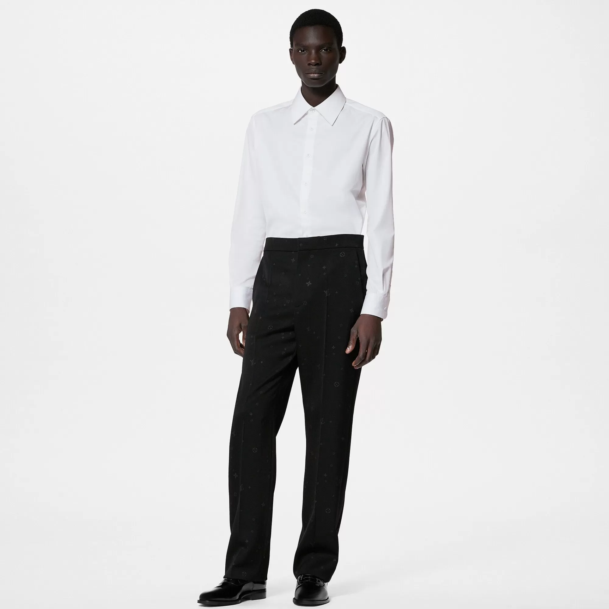 Shop Louis Vuitton Wool Tuxedo Pants
