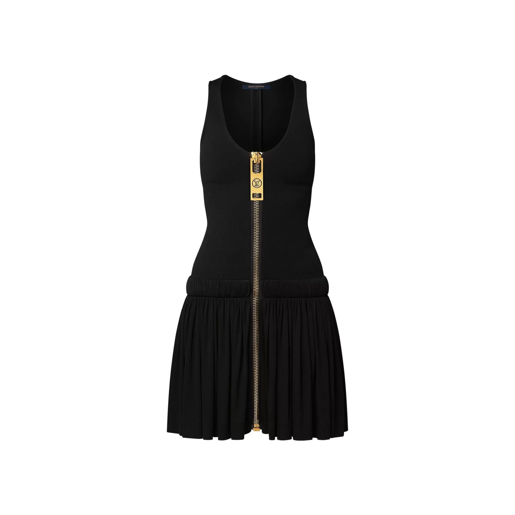 Sale Louis Vuitton Xxl Zipper Gathered Dress
