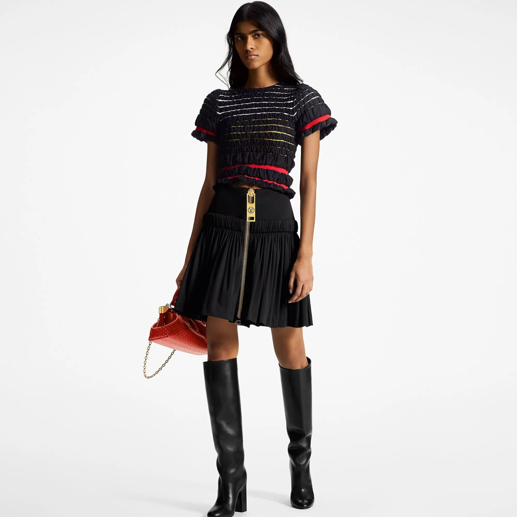 Cheap Louis Vuitton Xxl Zipper Gathered Skirt