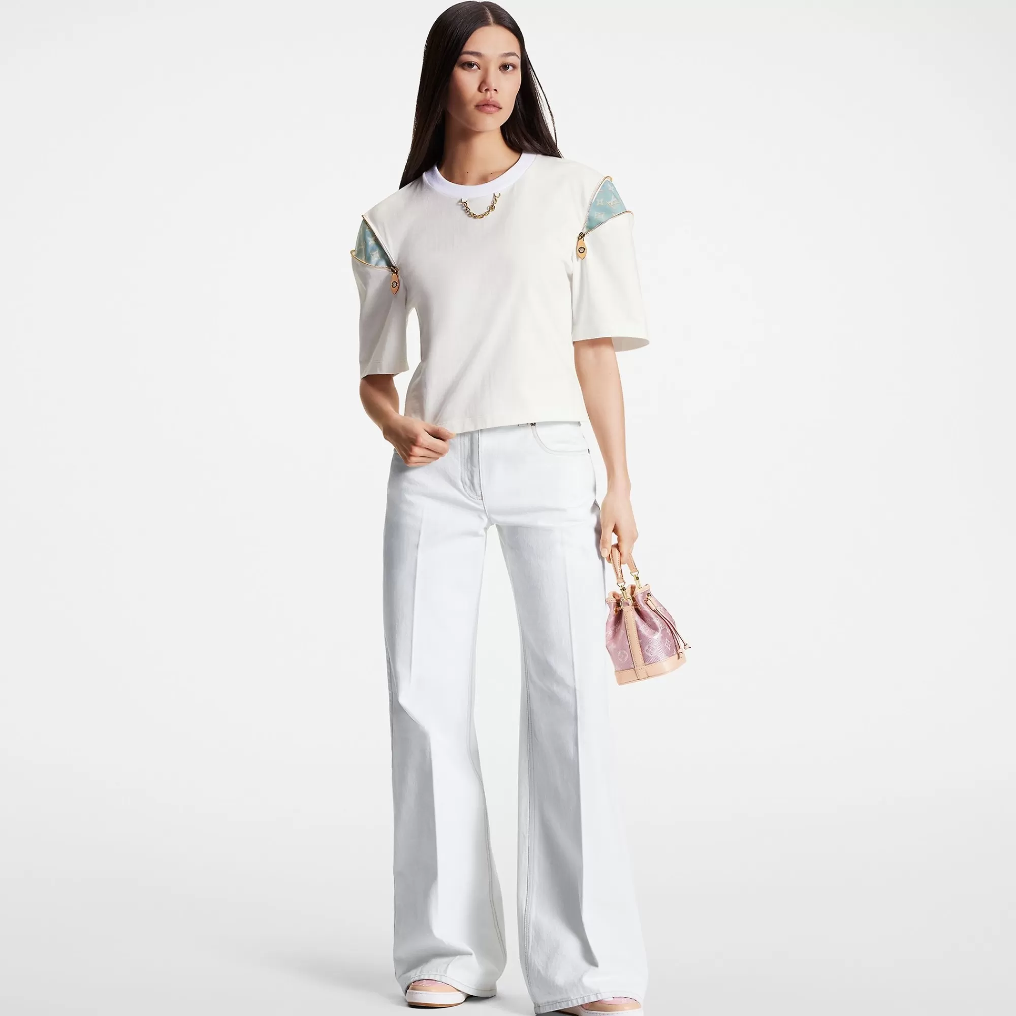 Online Louis Vuitton Zipper Sleeve T-Shirt