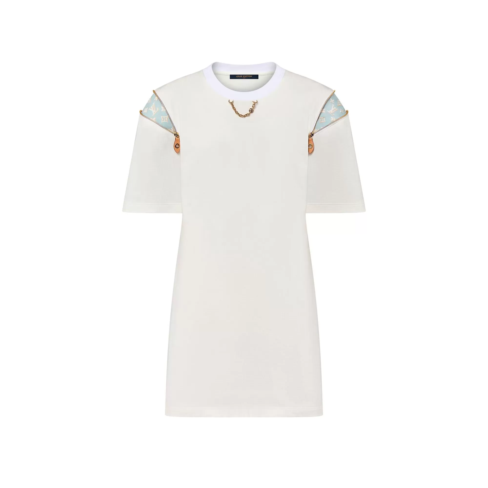 Hot Louis Vuitton Zipper Sleeve T-Shirt Dress